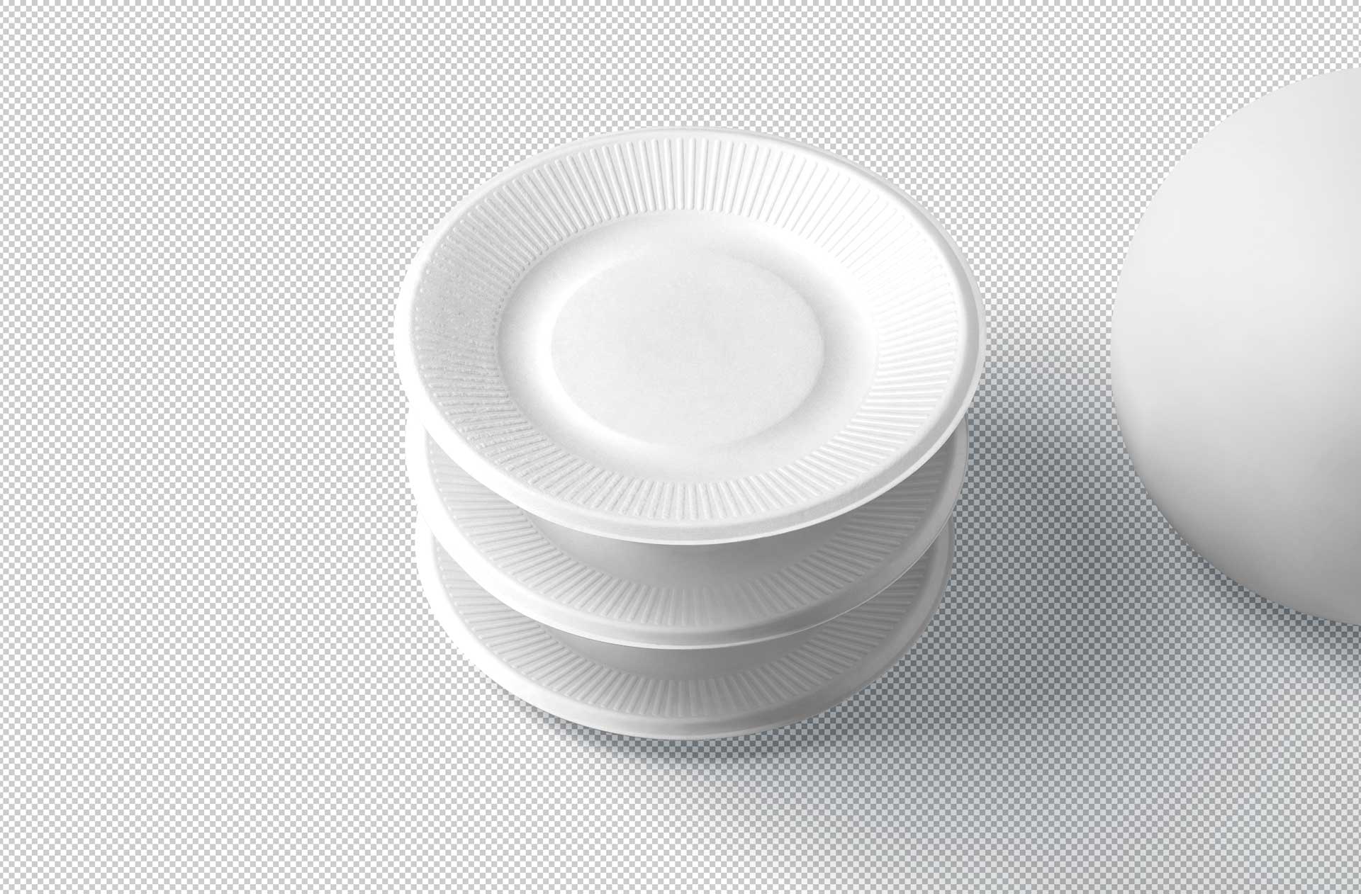 clean plate mockup