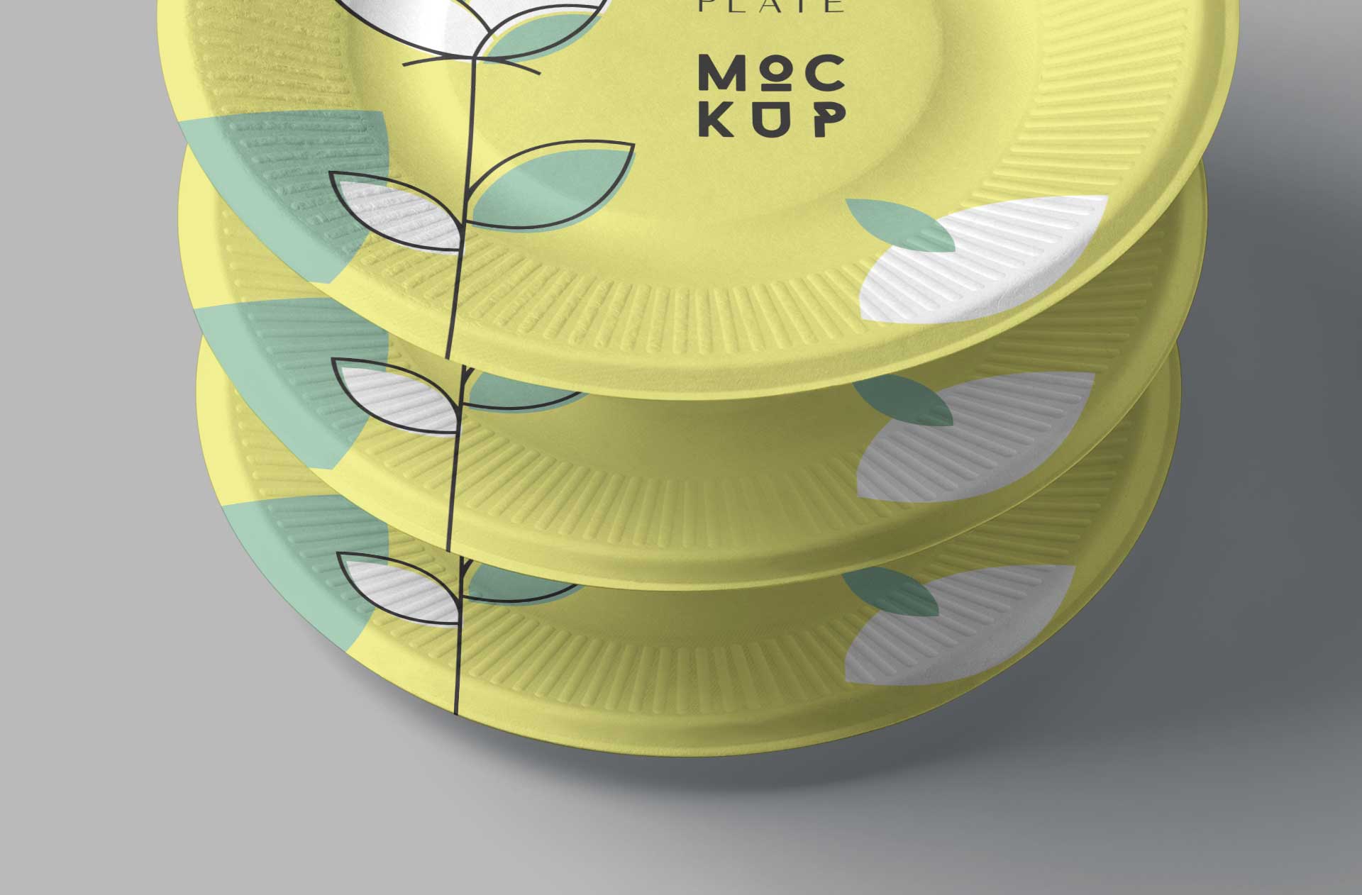 clean plate mockup