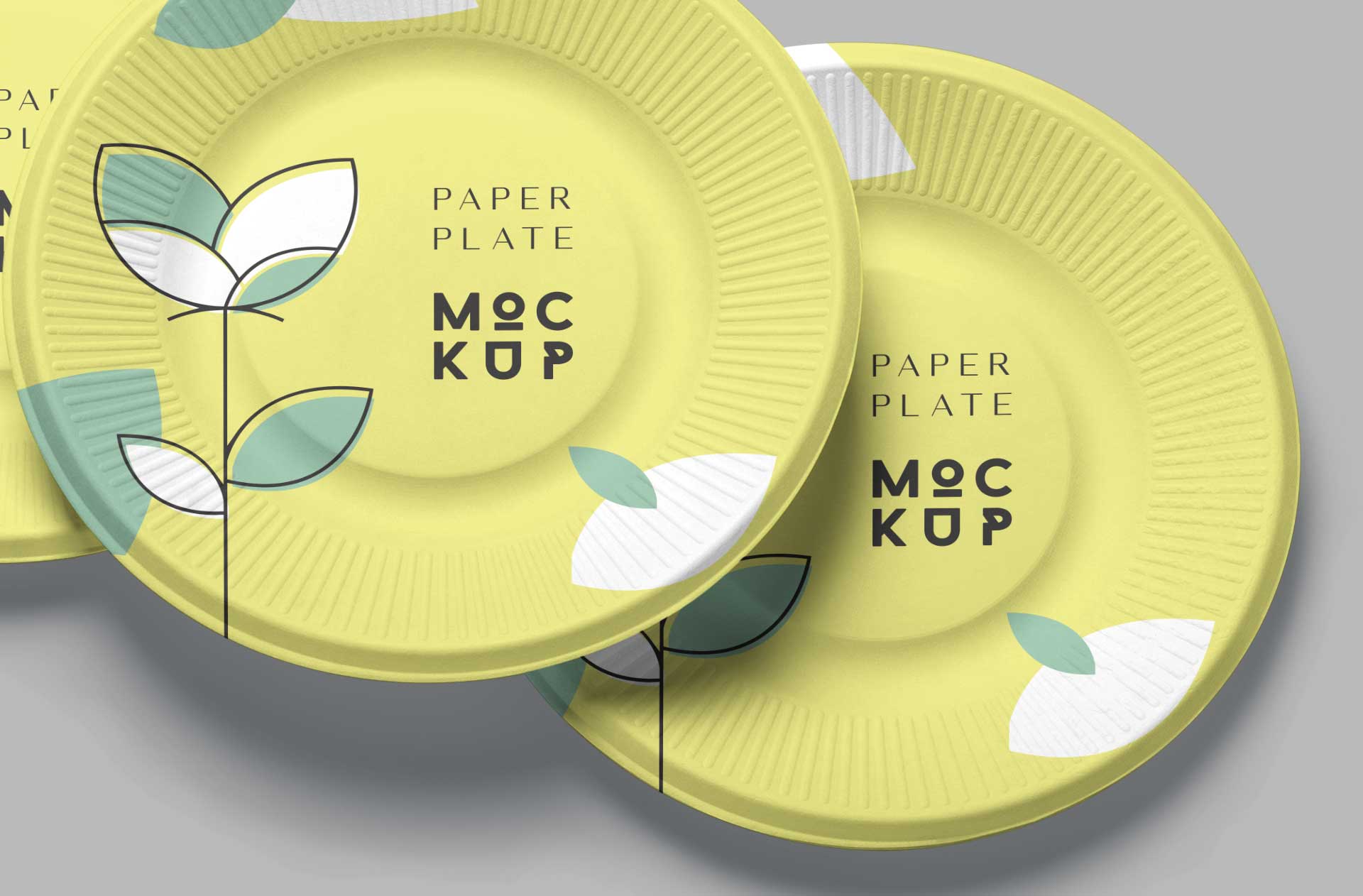 clean plate mockup