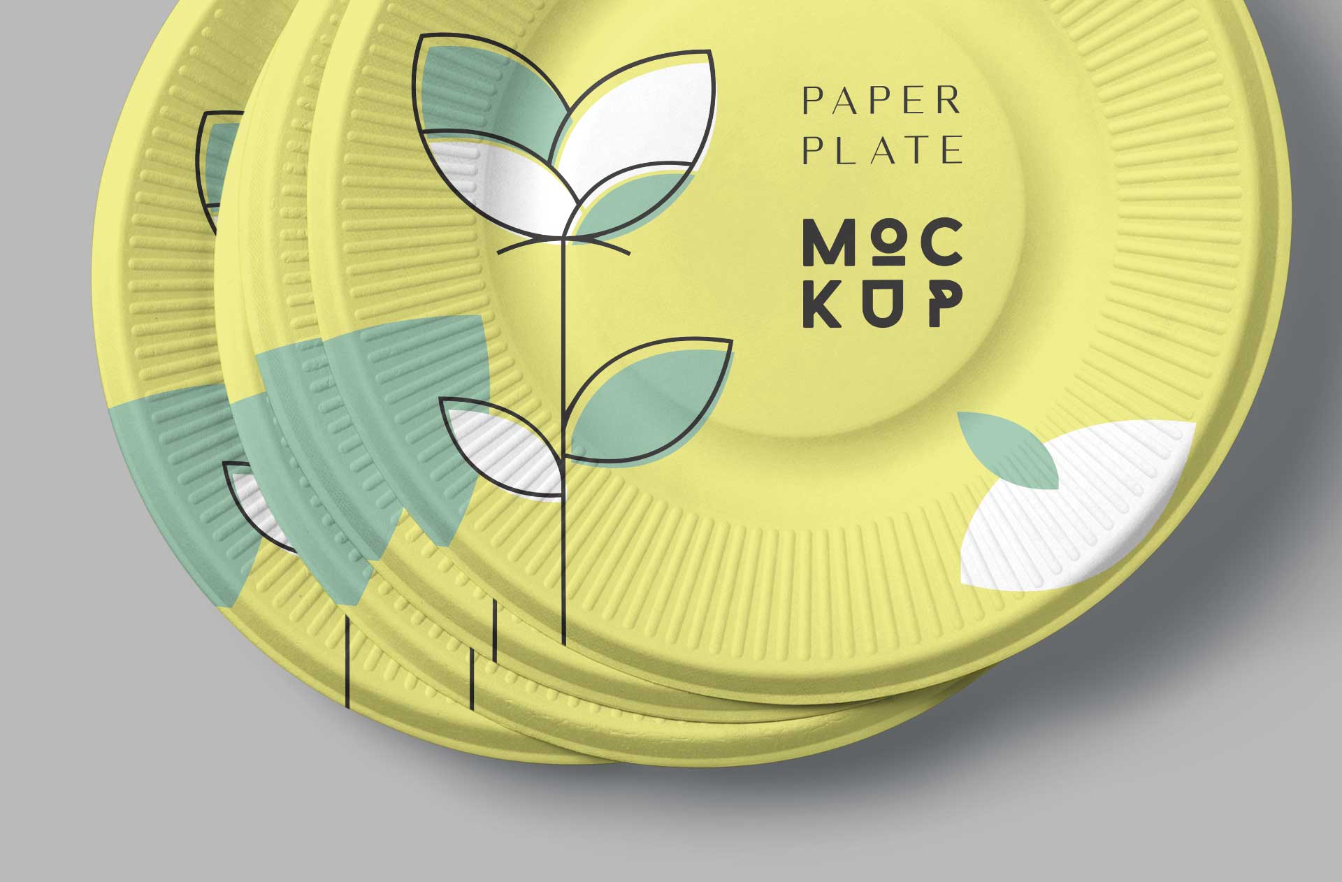 clean plate mockup