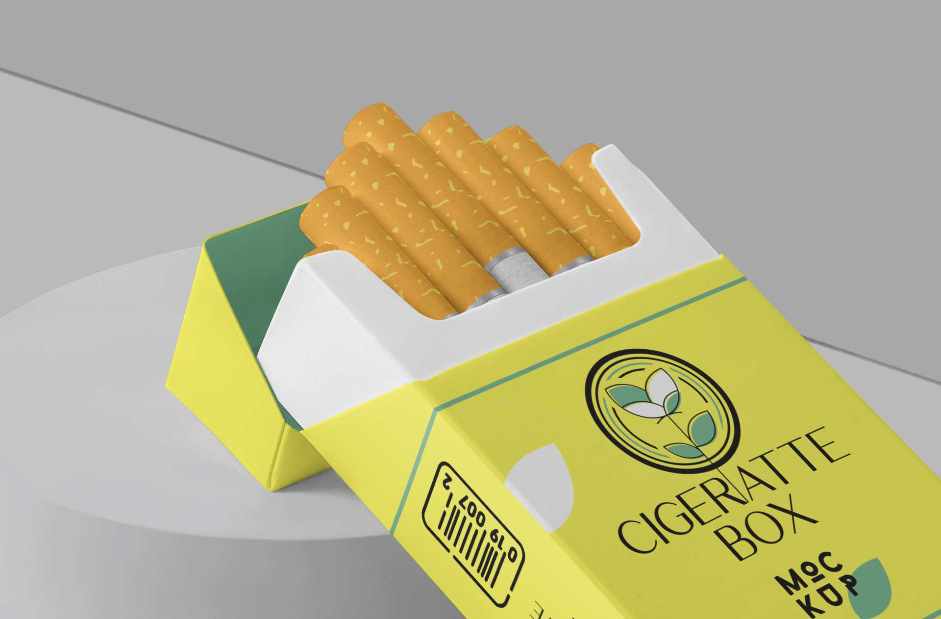 cigarette box mockup