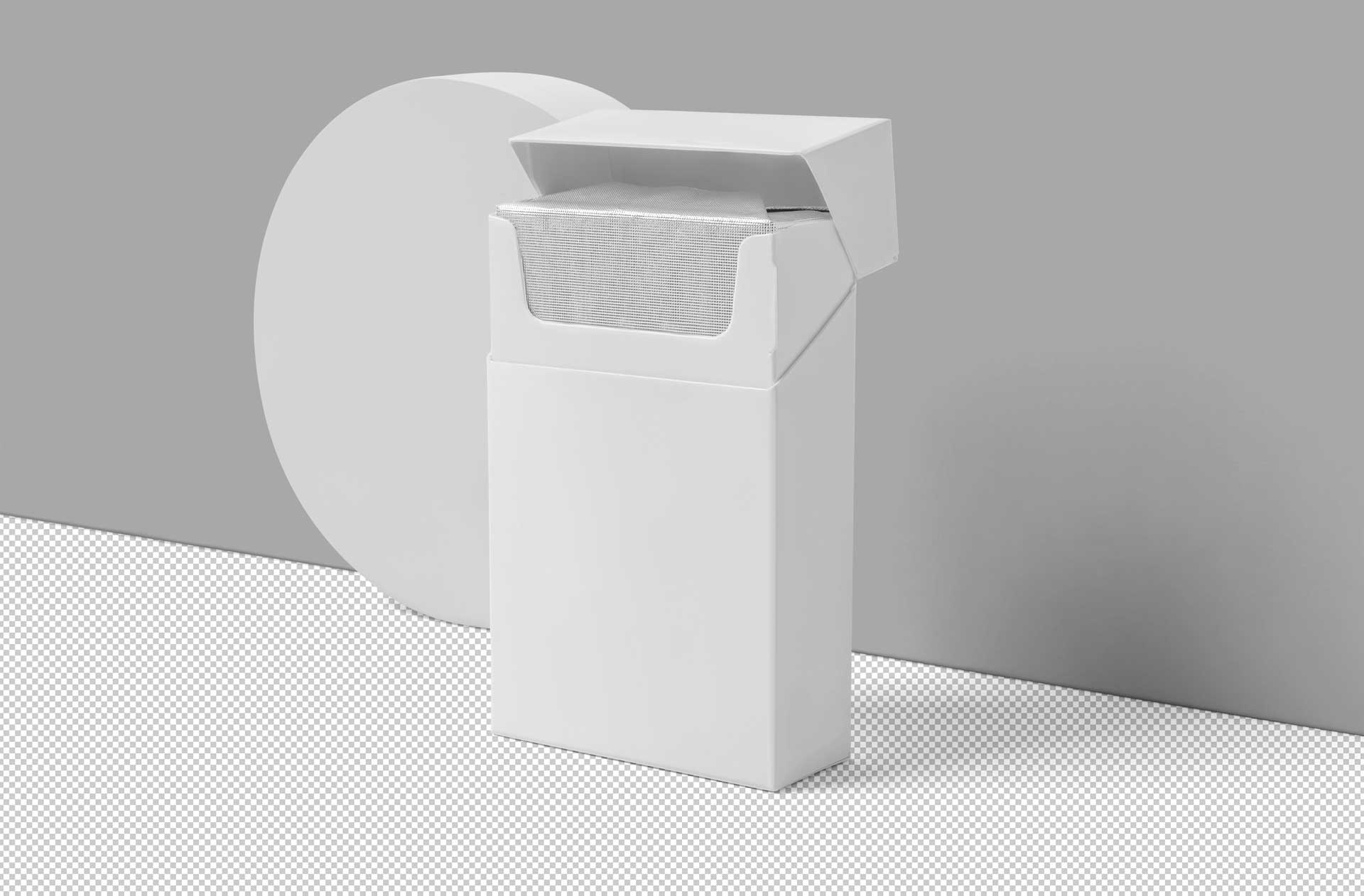 cigarette box template mockup