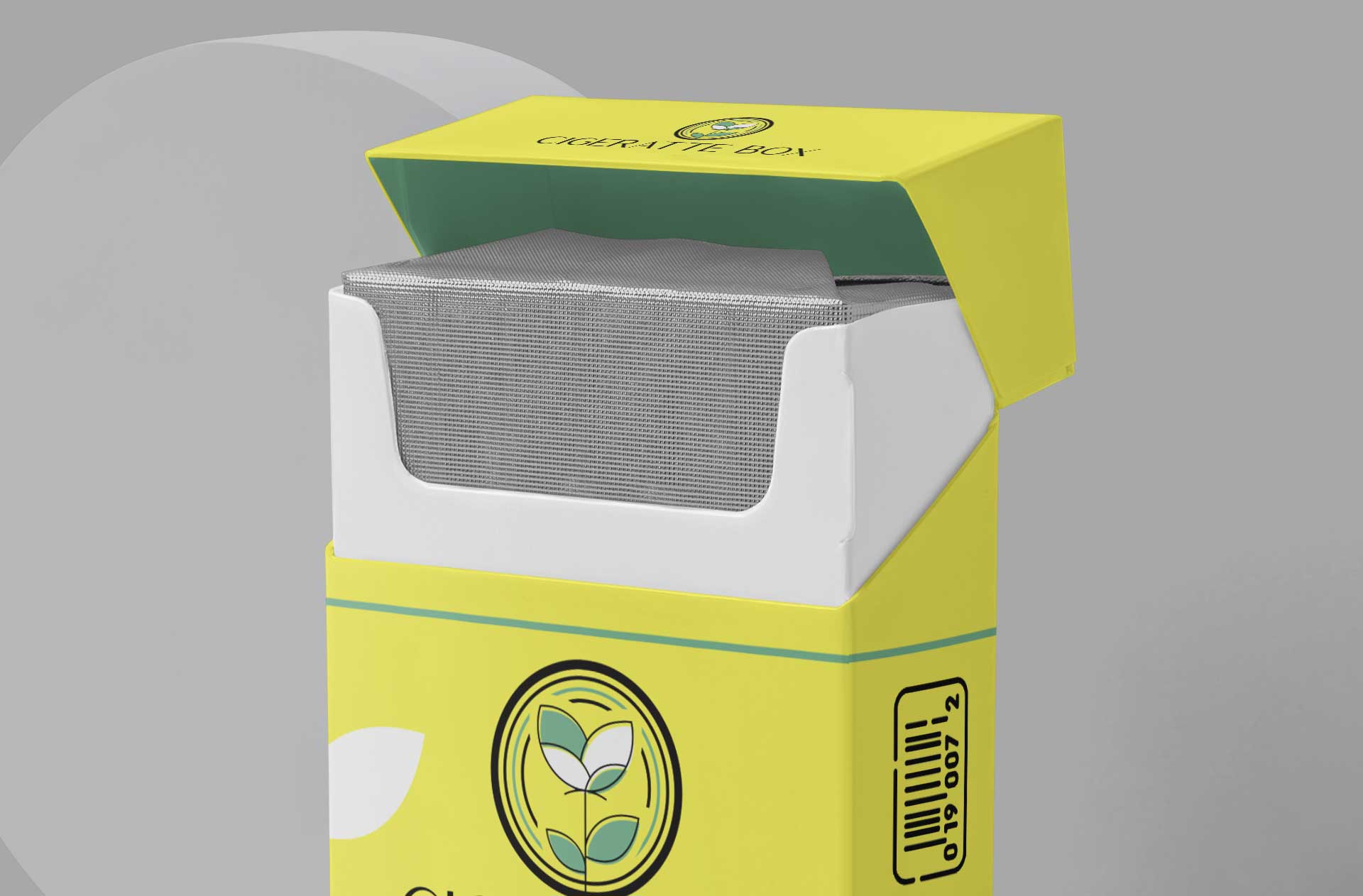 cigarette box template mockup