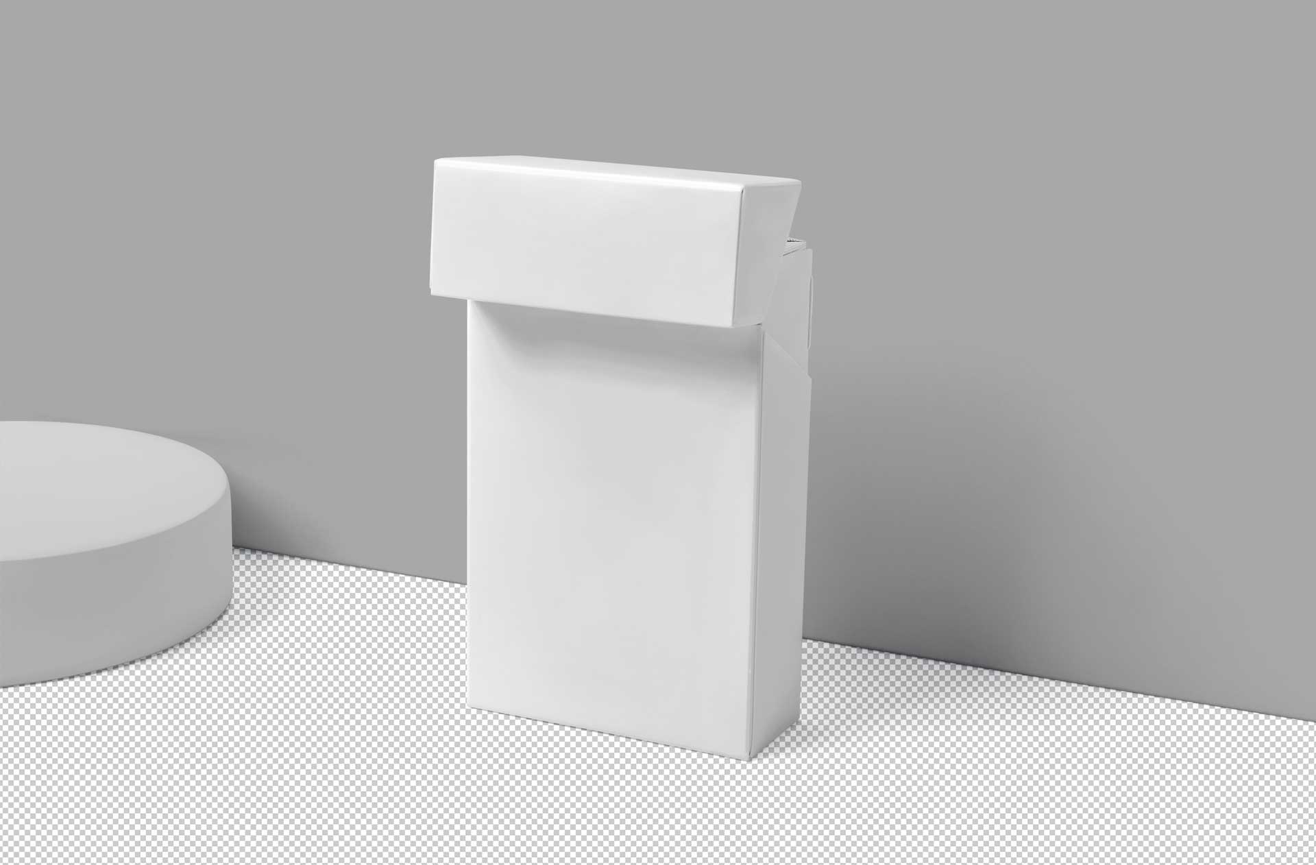 cigarette box template mockup
