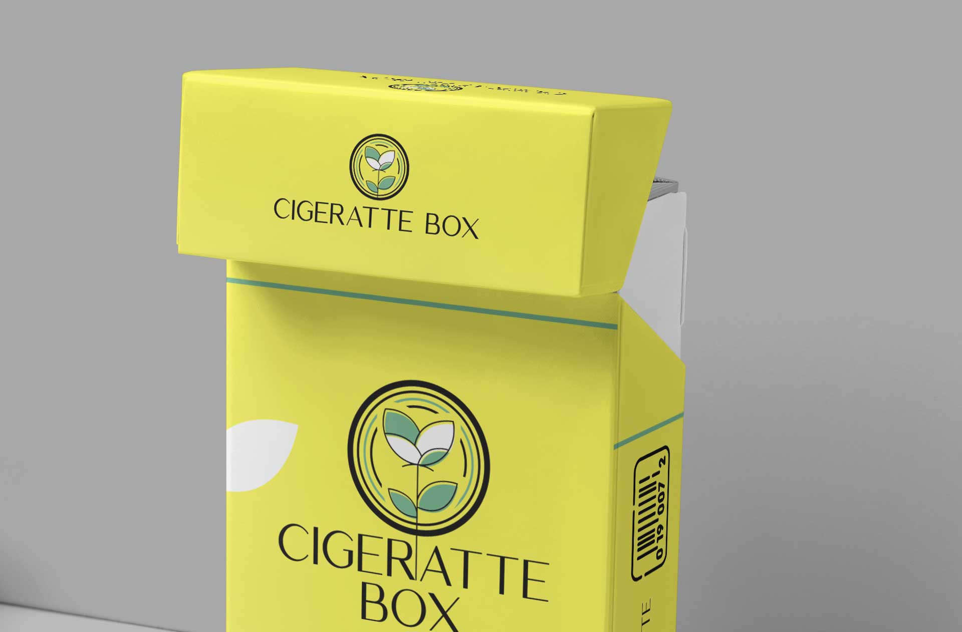 cigarette box template mockup