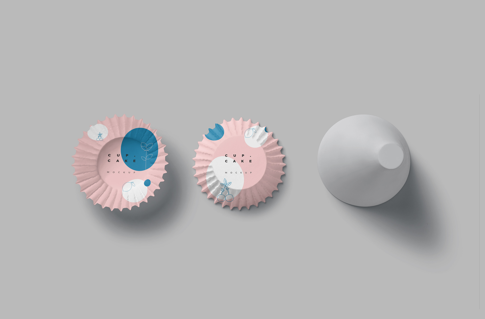 Customizable Cupcake Wrapper Mockup for Branding