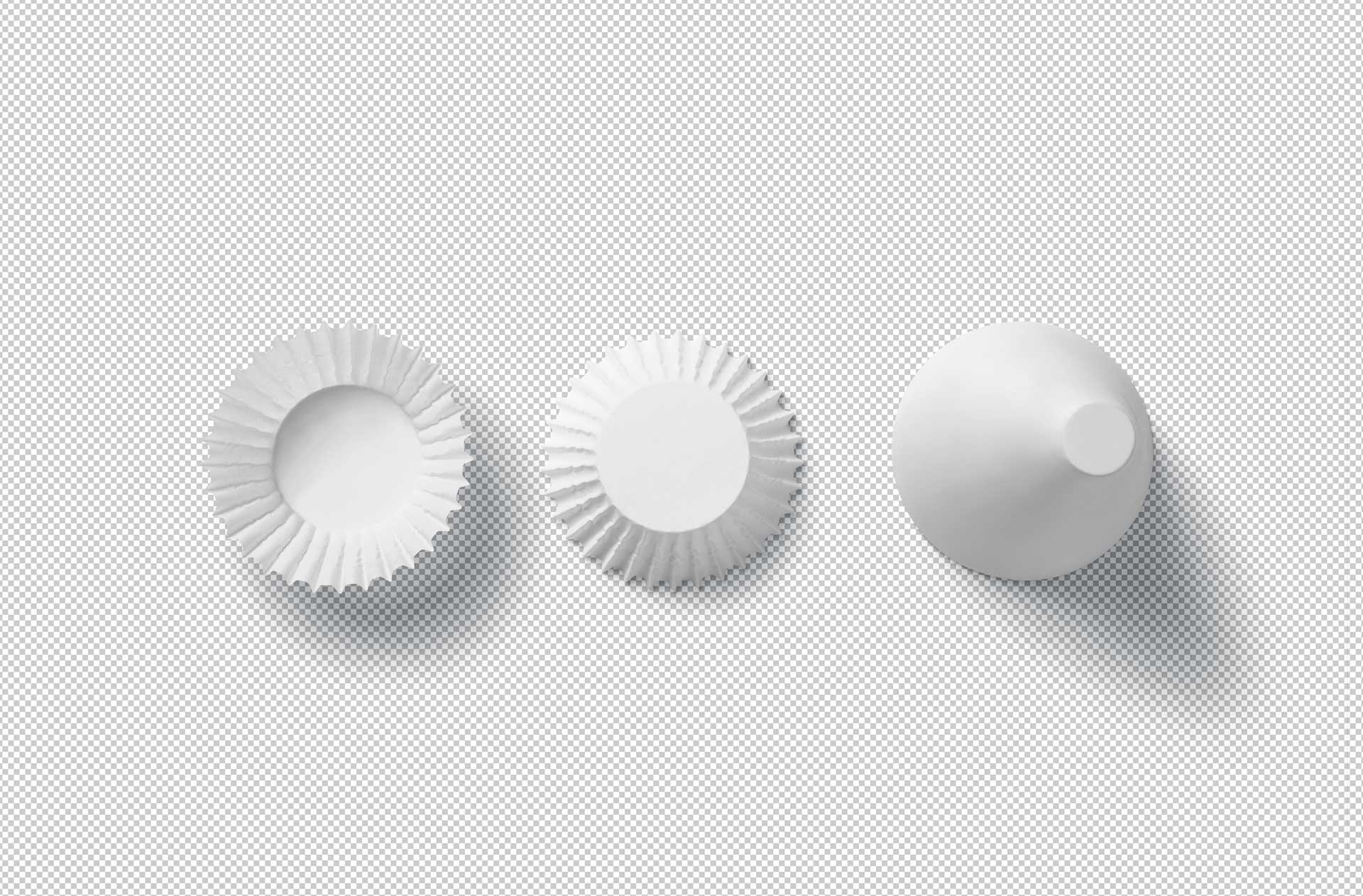 baking cup mockup