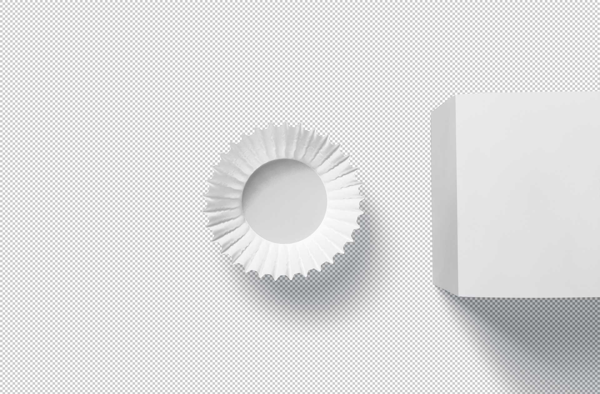 baking cup mockup