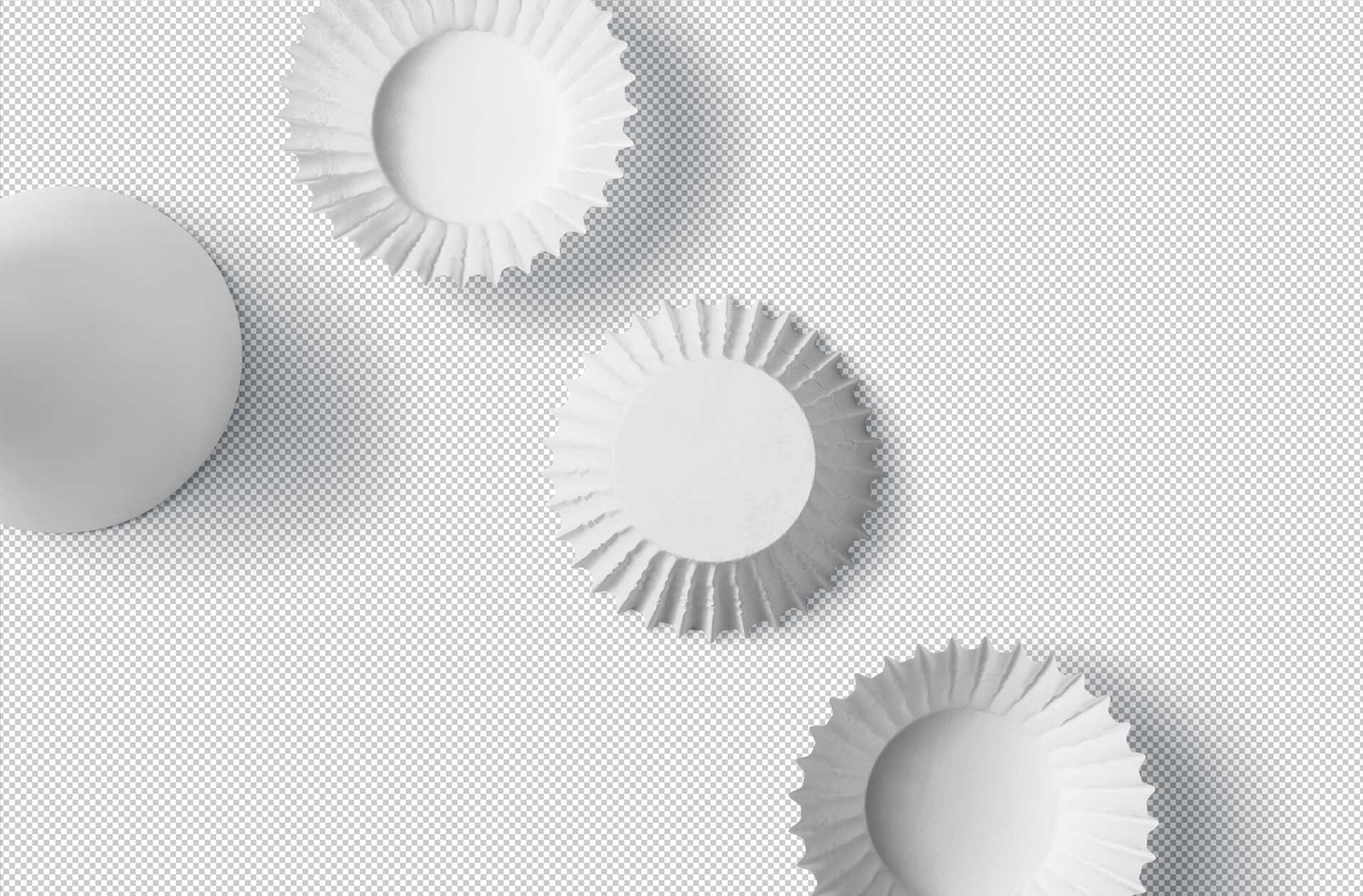 baking cup mockup