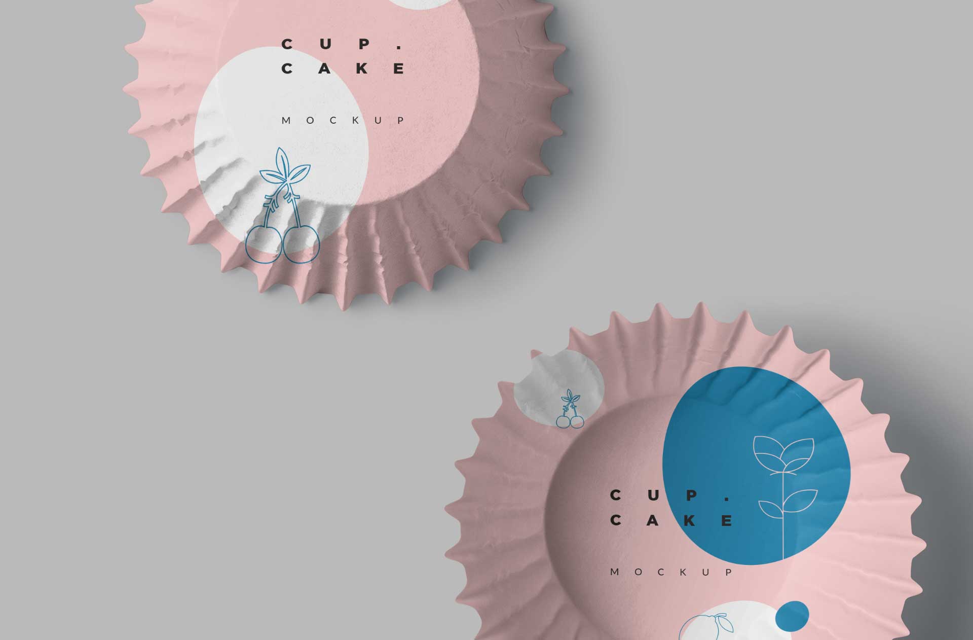 baking cup mockup