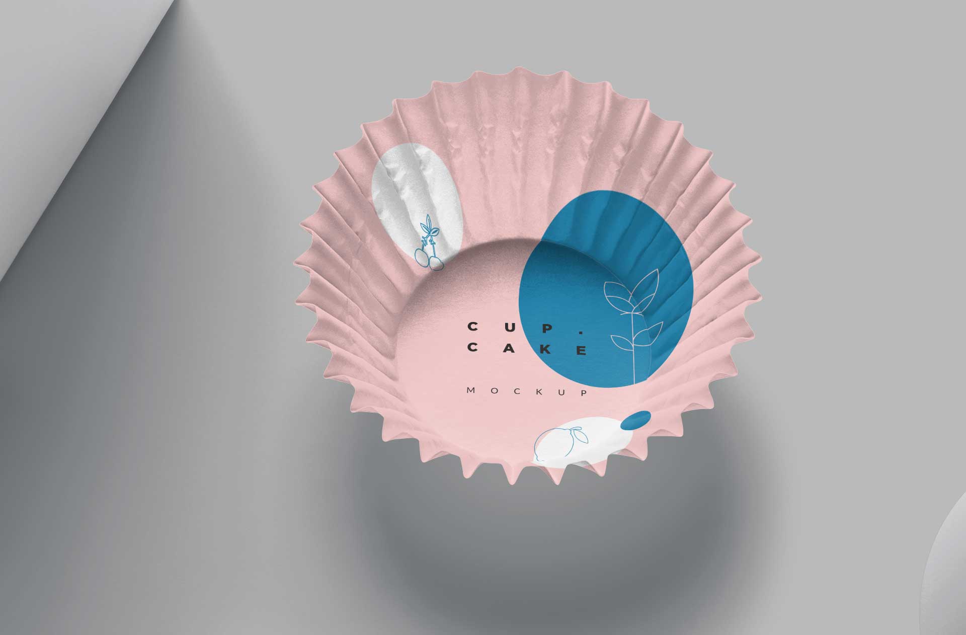 baking cup mockup