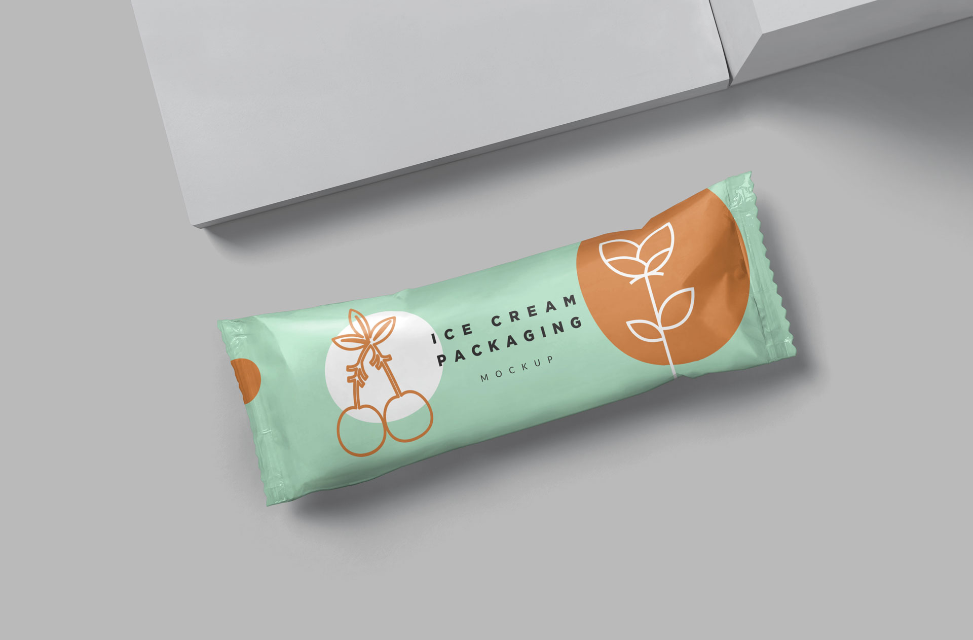 Customizable Ice Cream Packaging Mockup Design