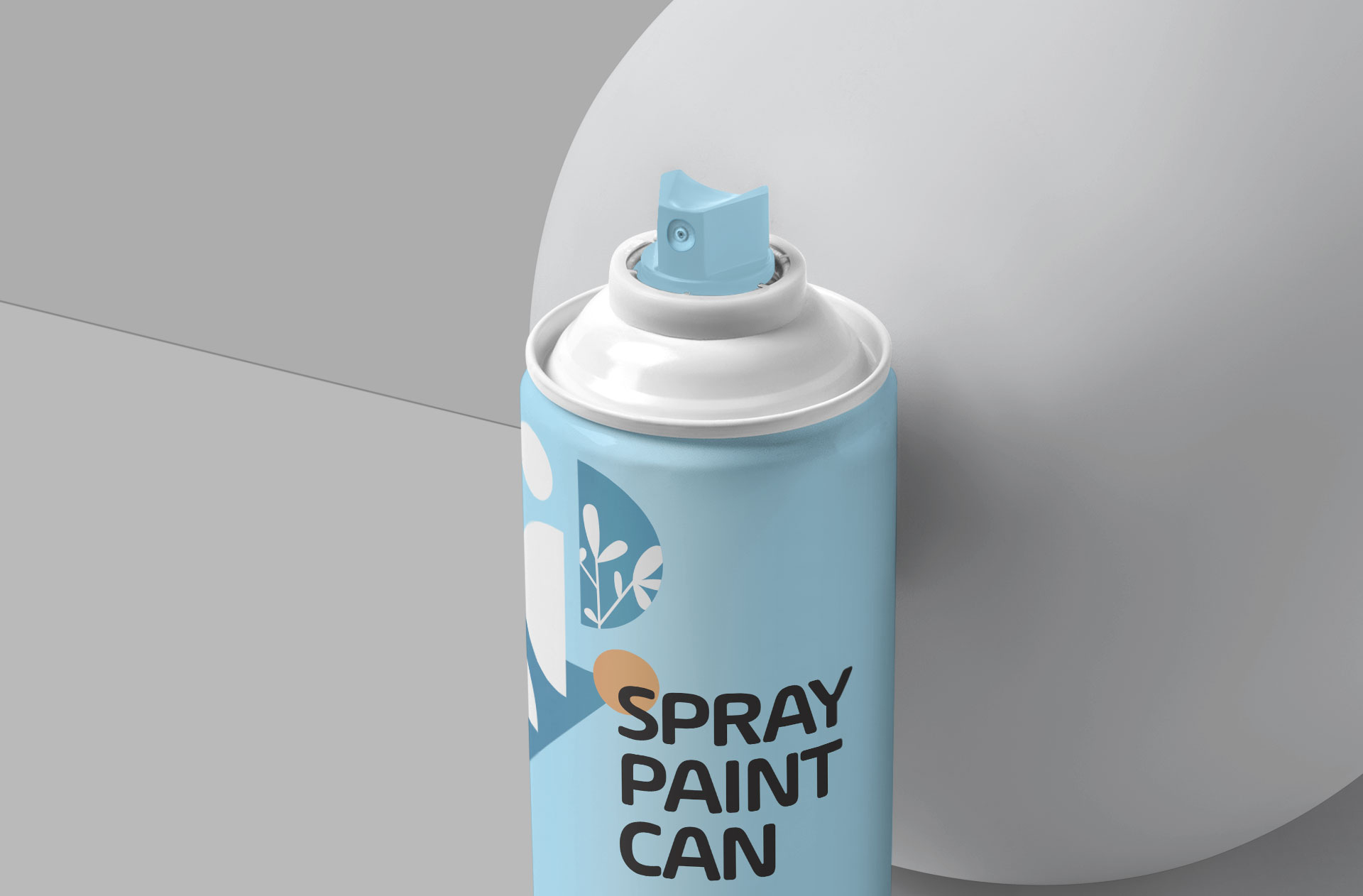customizable spray can mockup