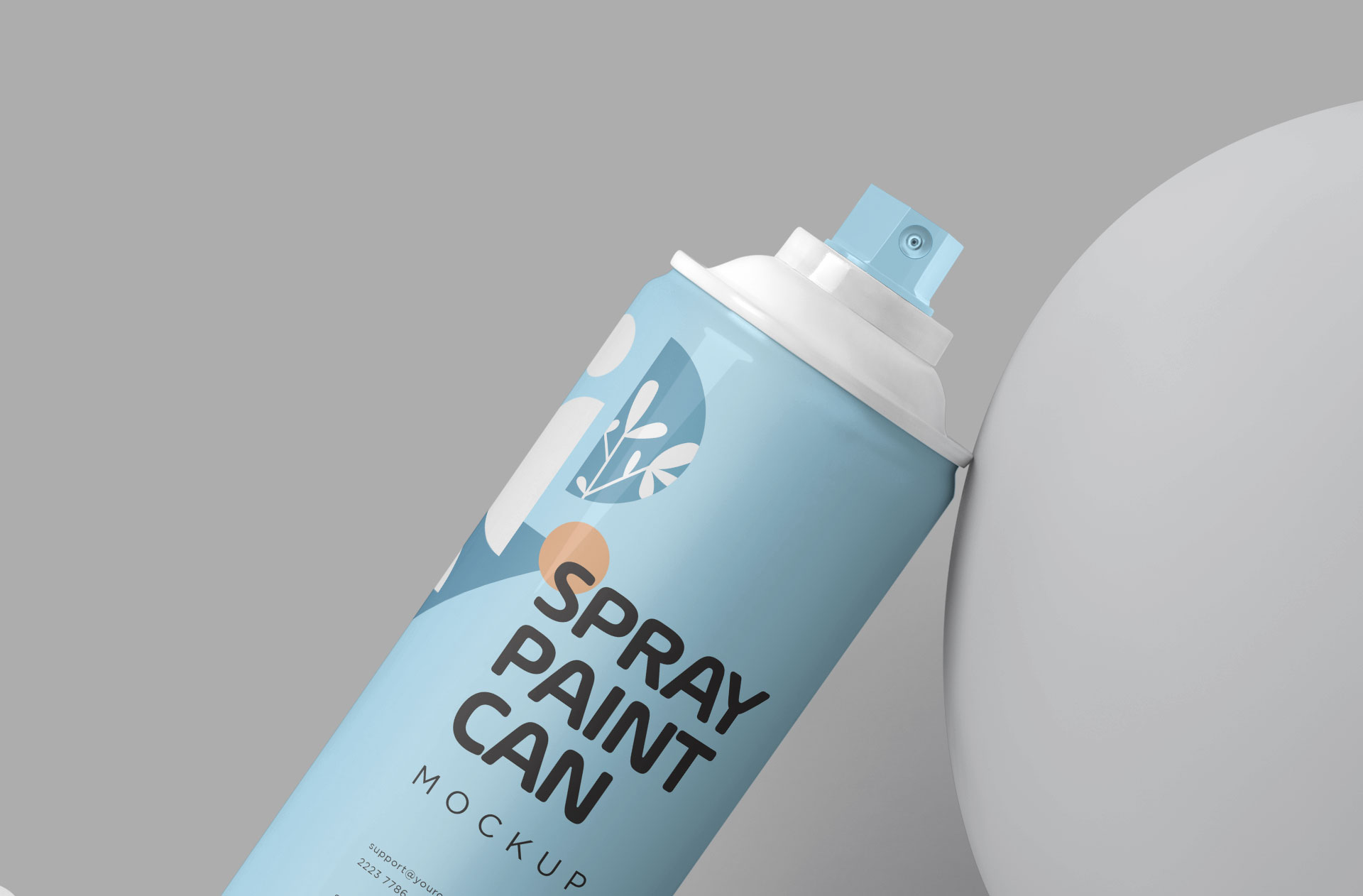 clean paint can design mockup