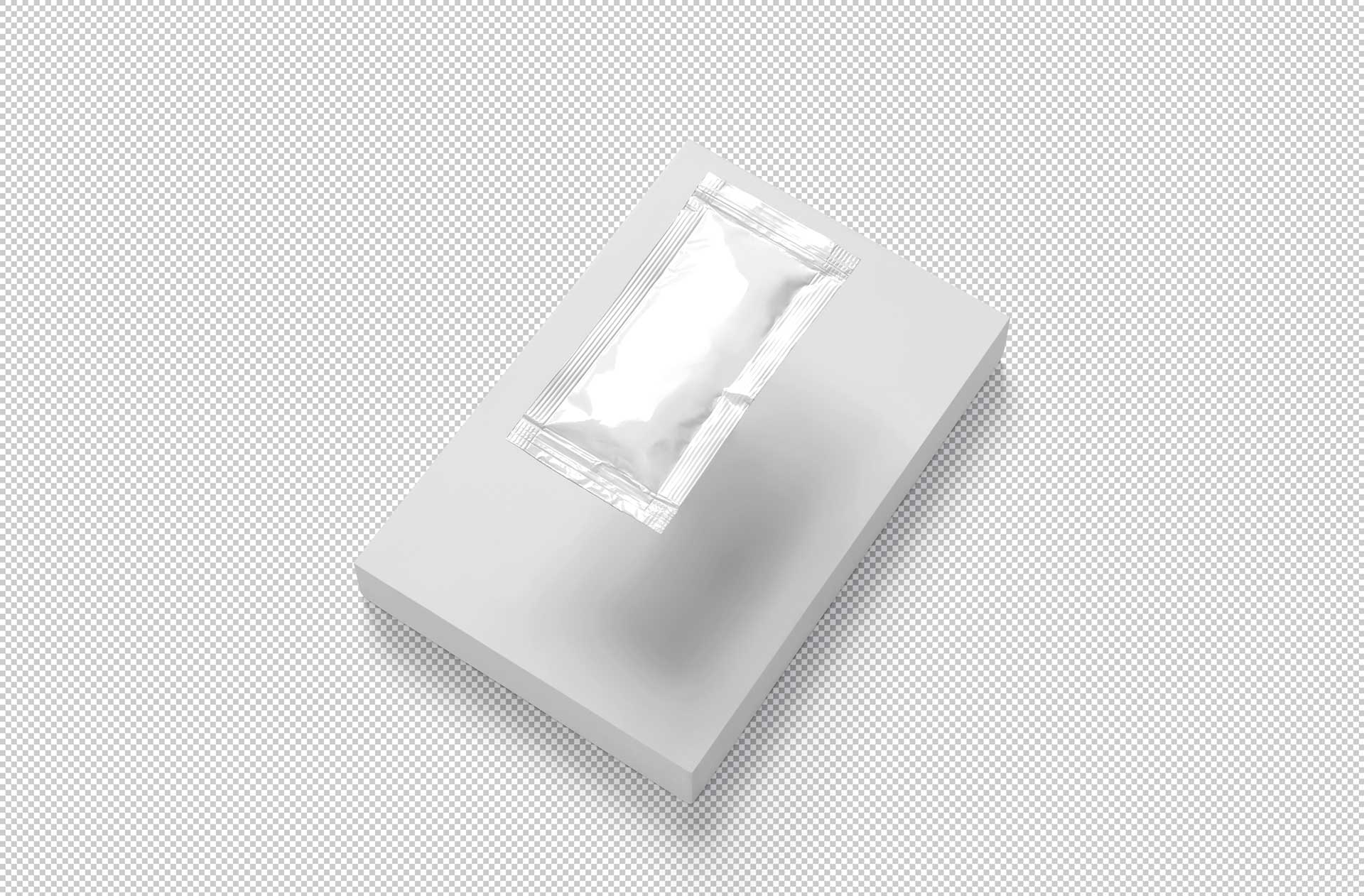 condiment sachet mockup