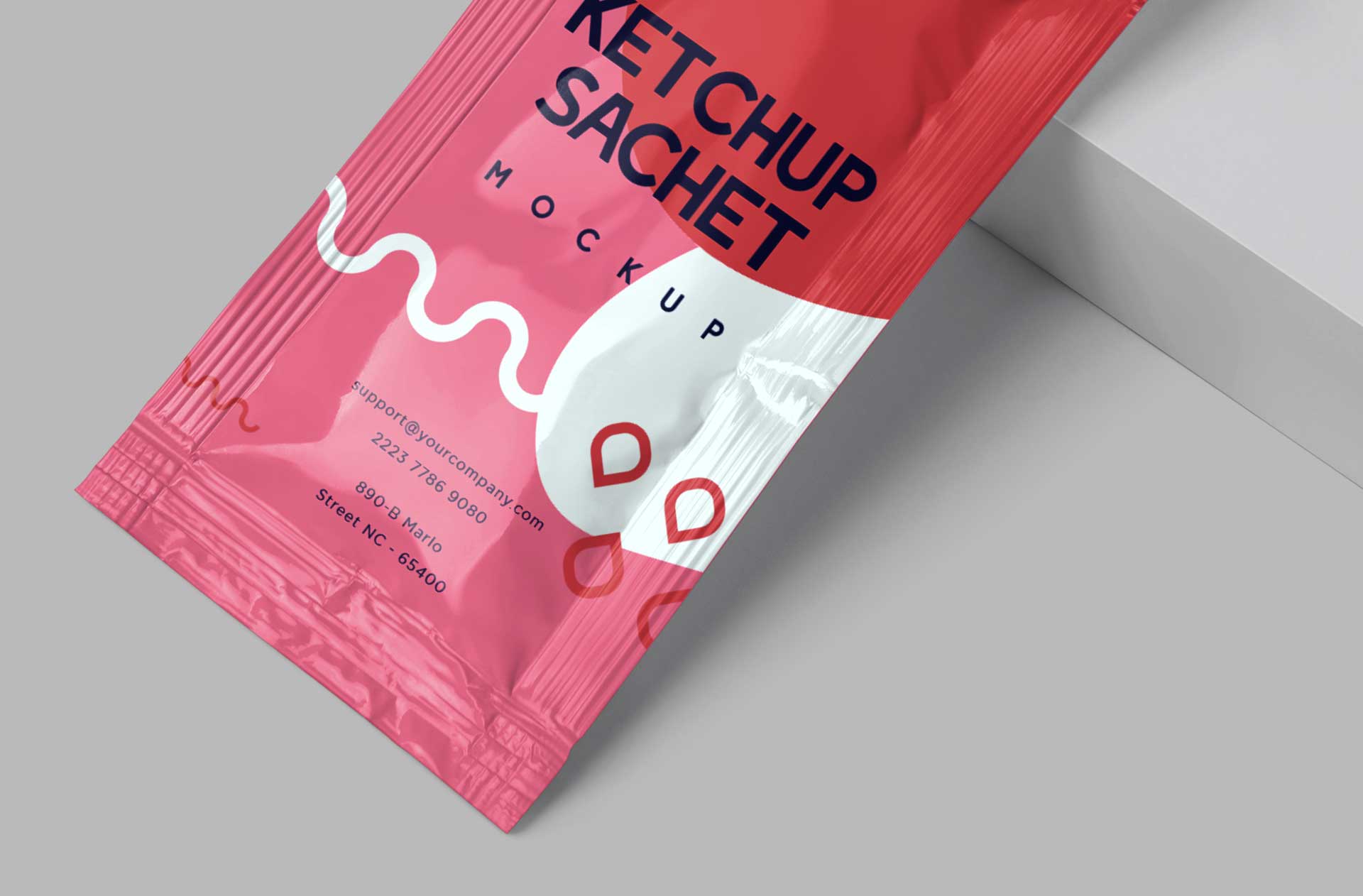 food pouch mockup PSD