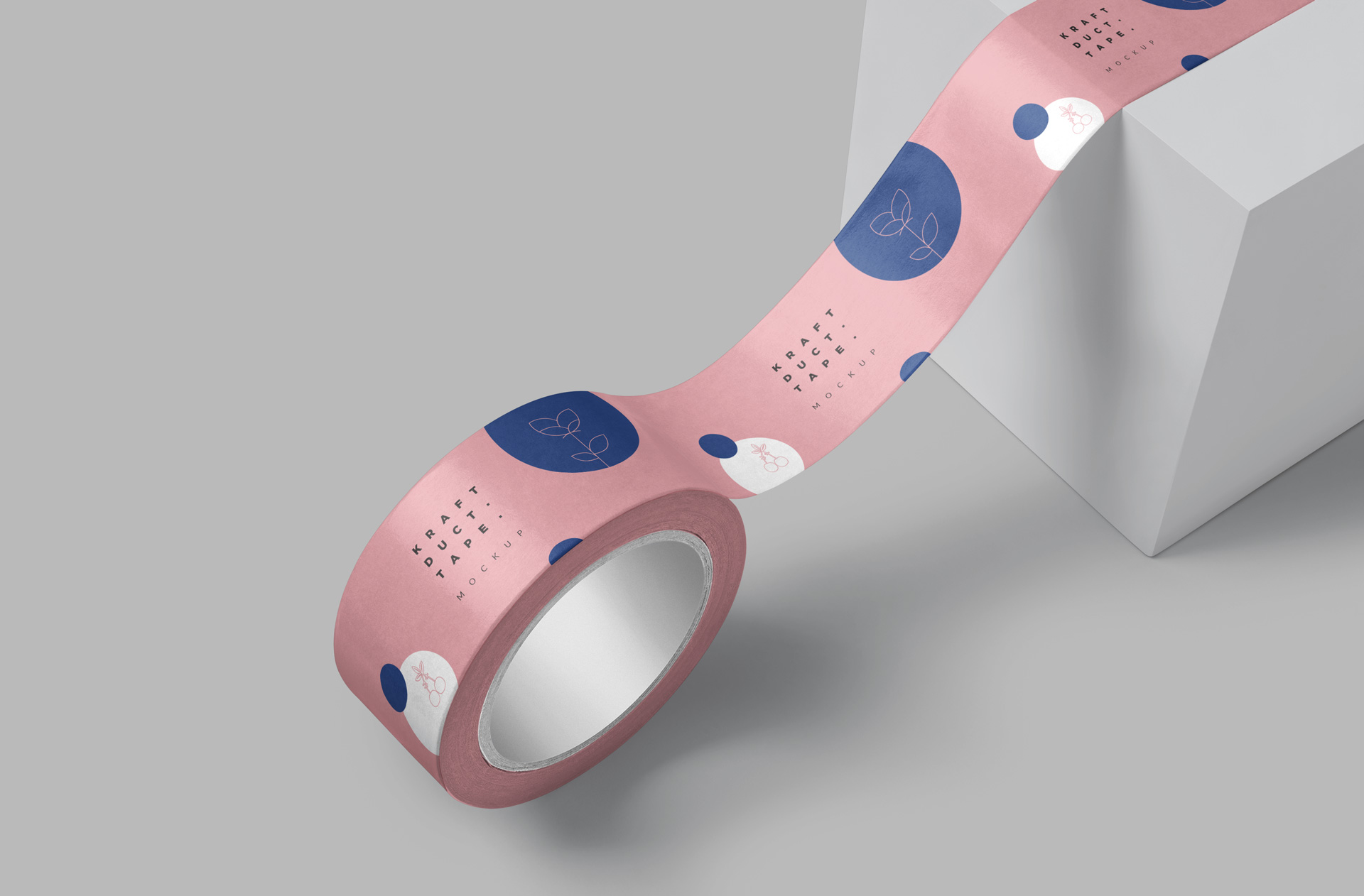 Kraft Duct Tape Mockup for Packaging Design