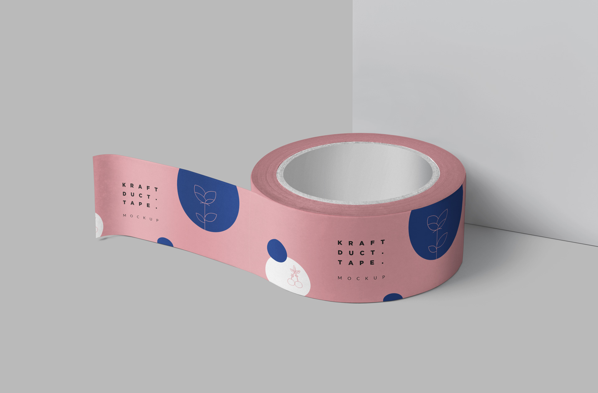 Kraft Paper Duct Tape Mockup for Product Packaging