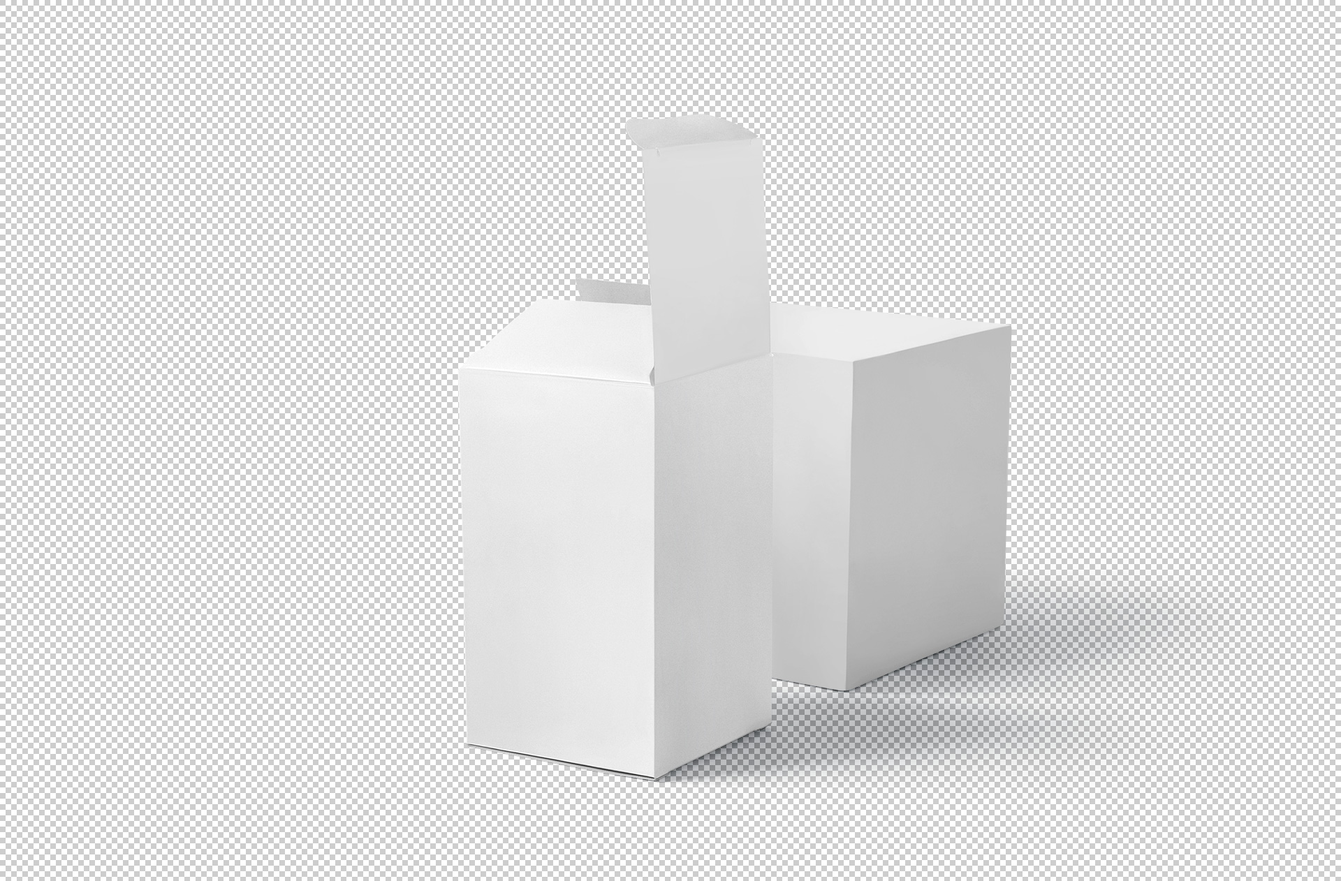 cardboard LED bulb box mock-up