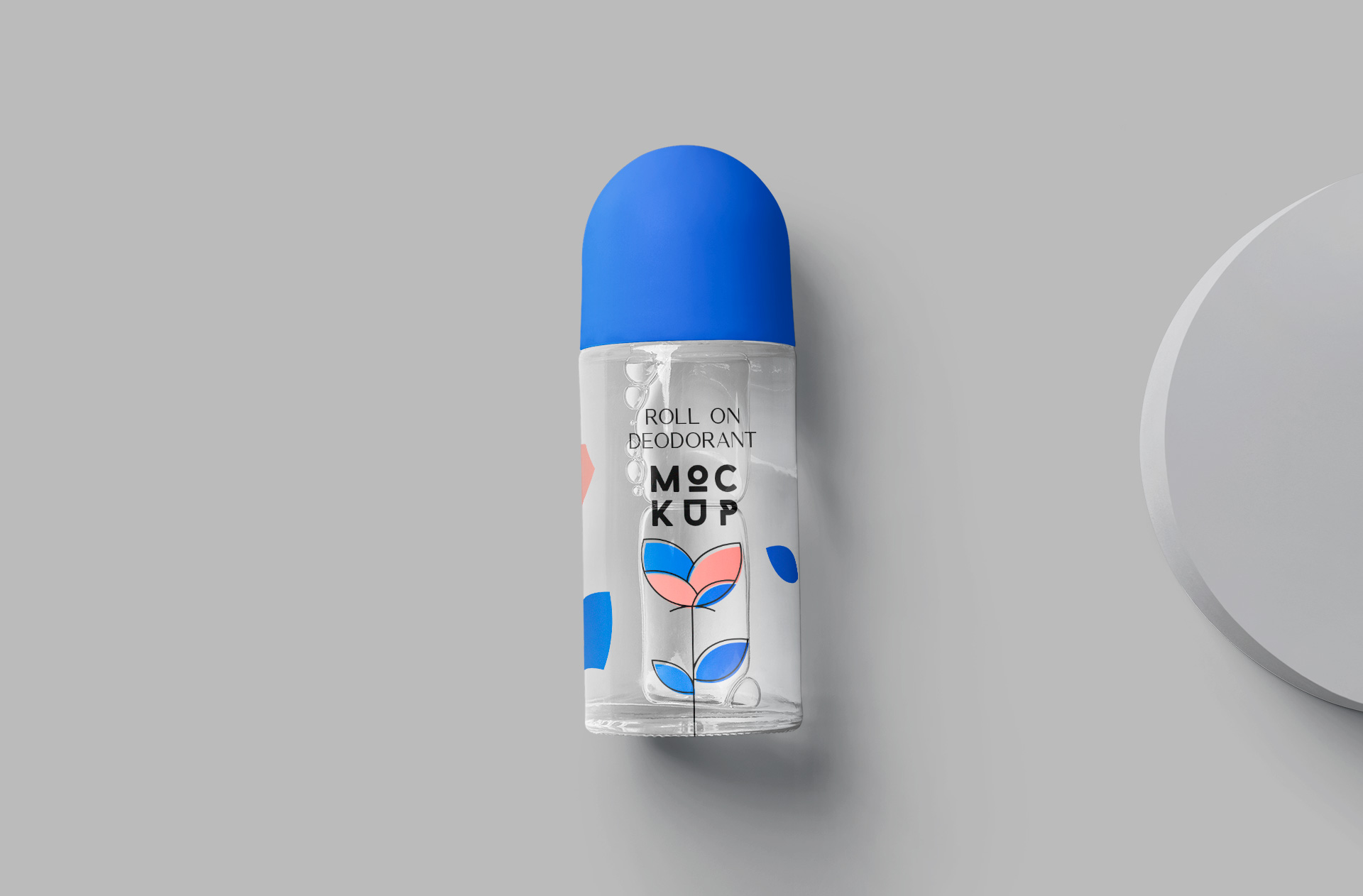 Minimalist Roll-On Deodorant Mockup Design