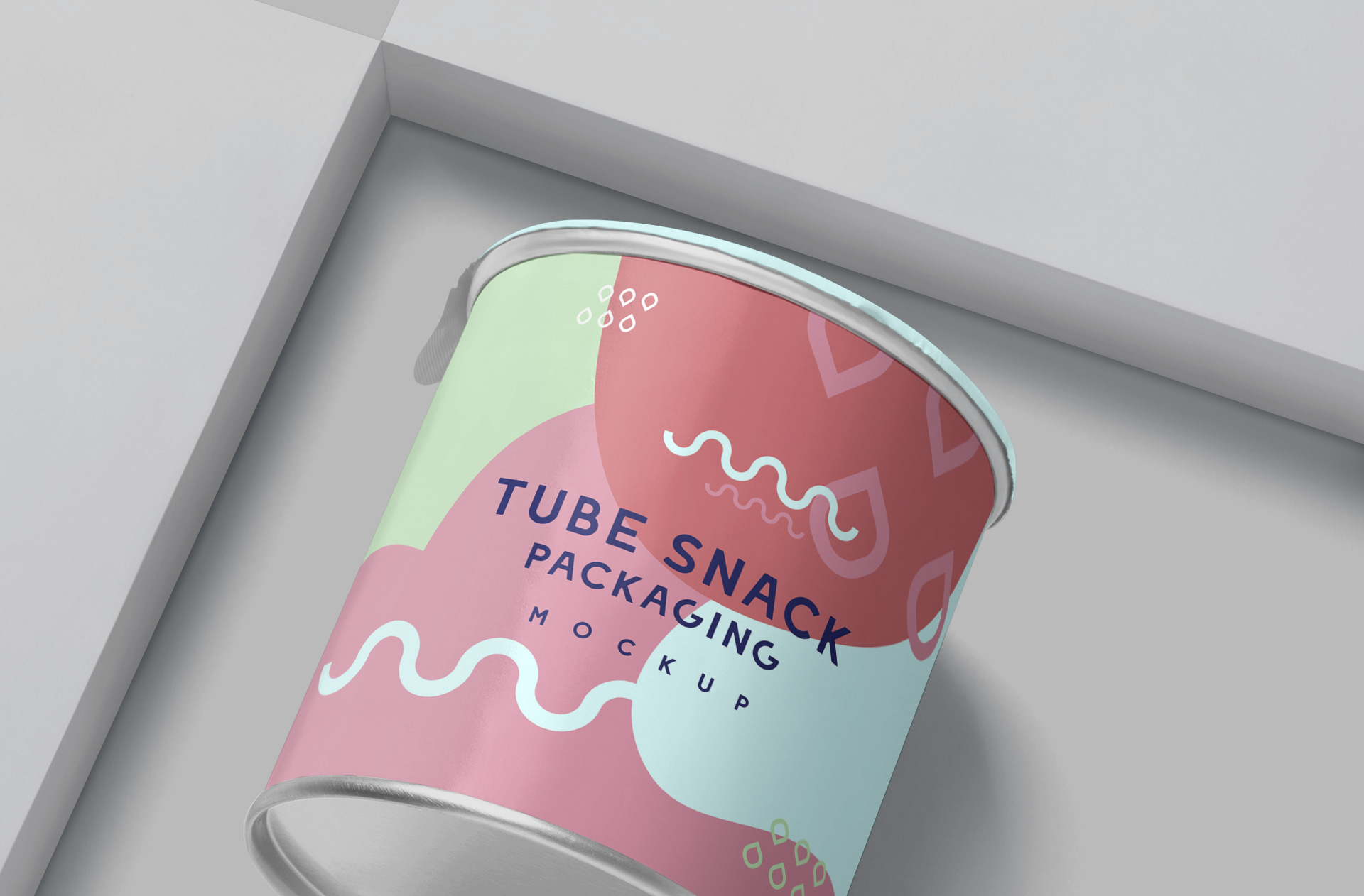 food container branding mockup
