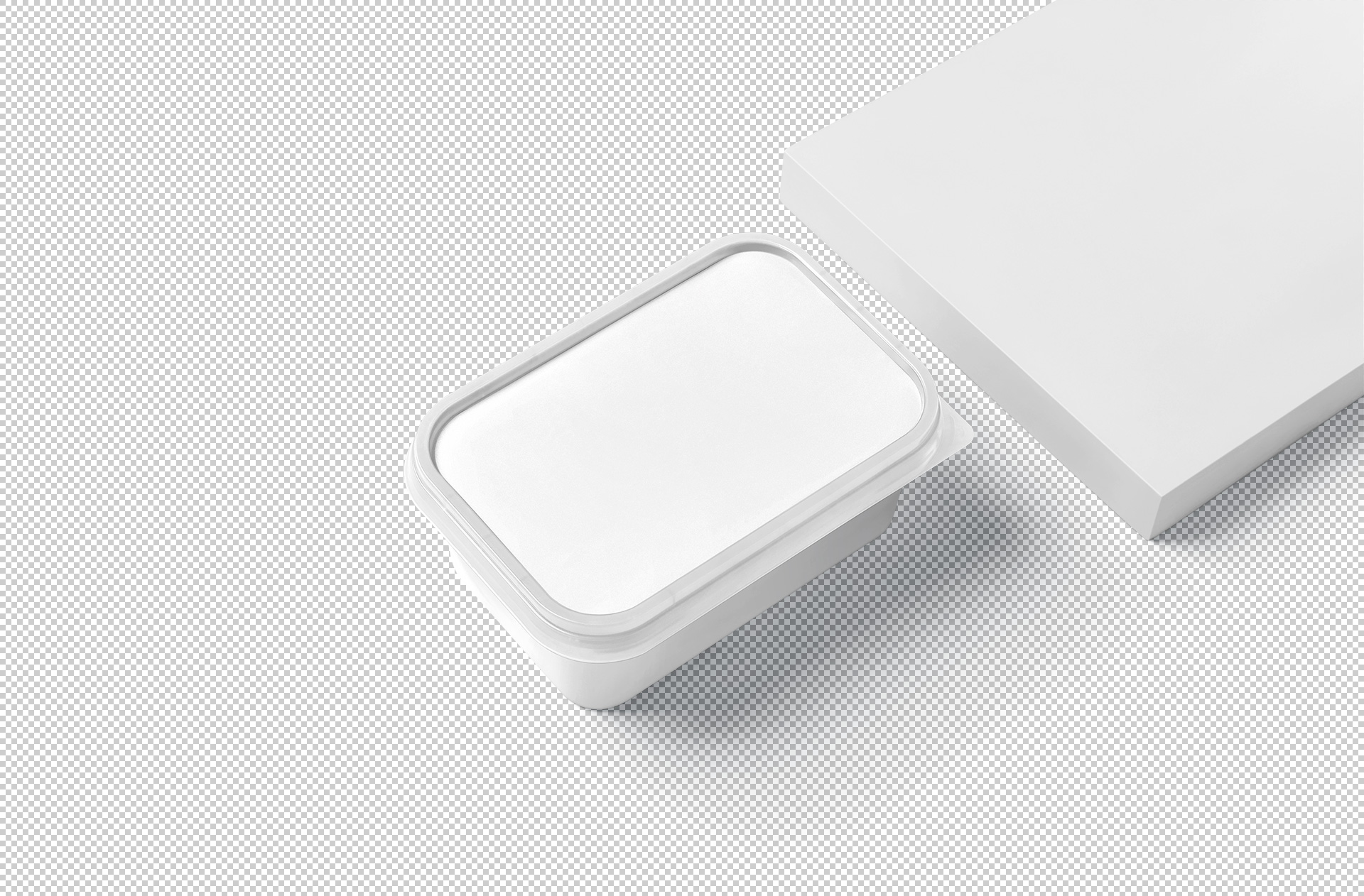 disposable food container mockup