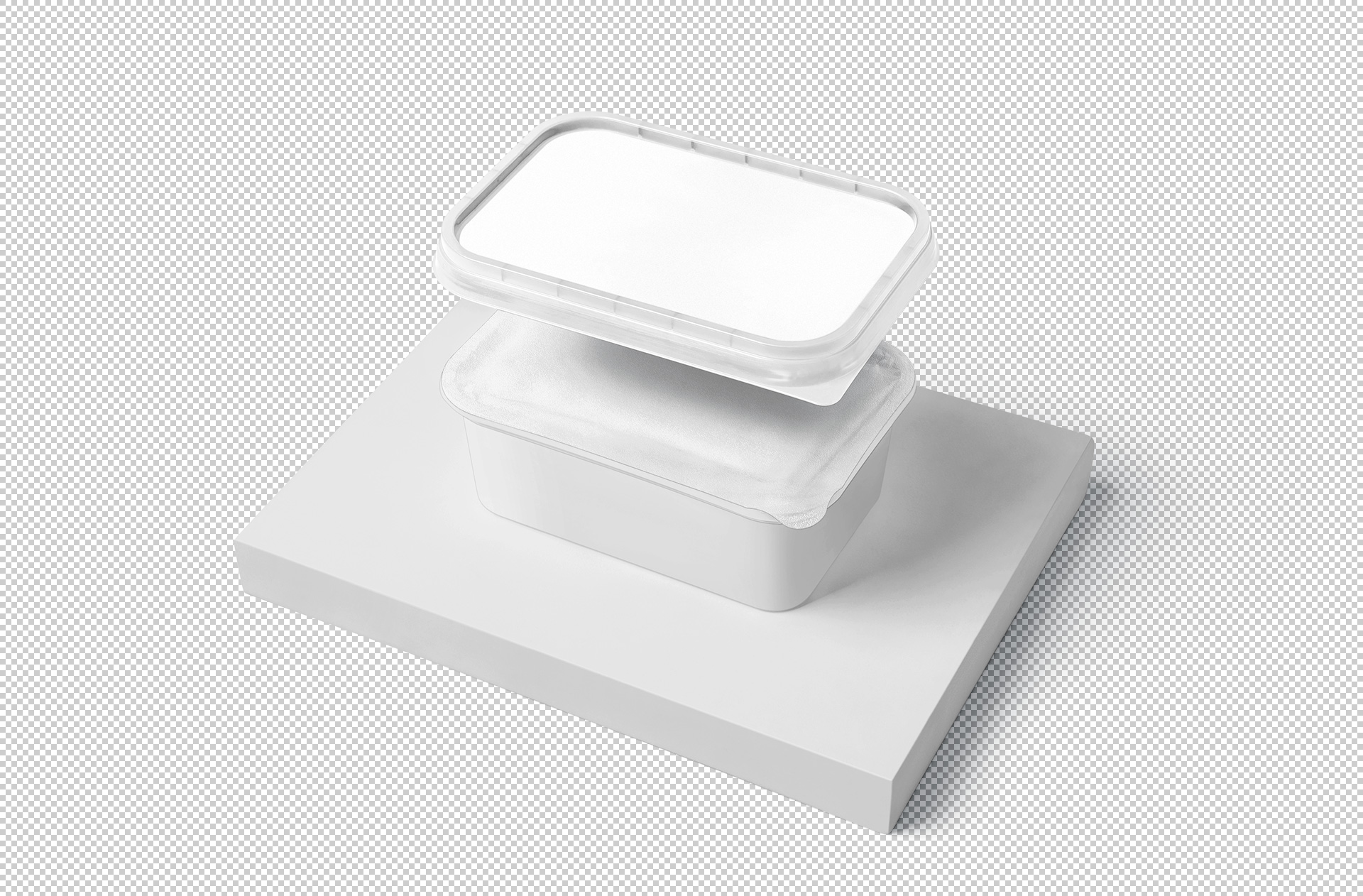 clean food box mockup