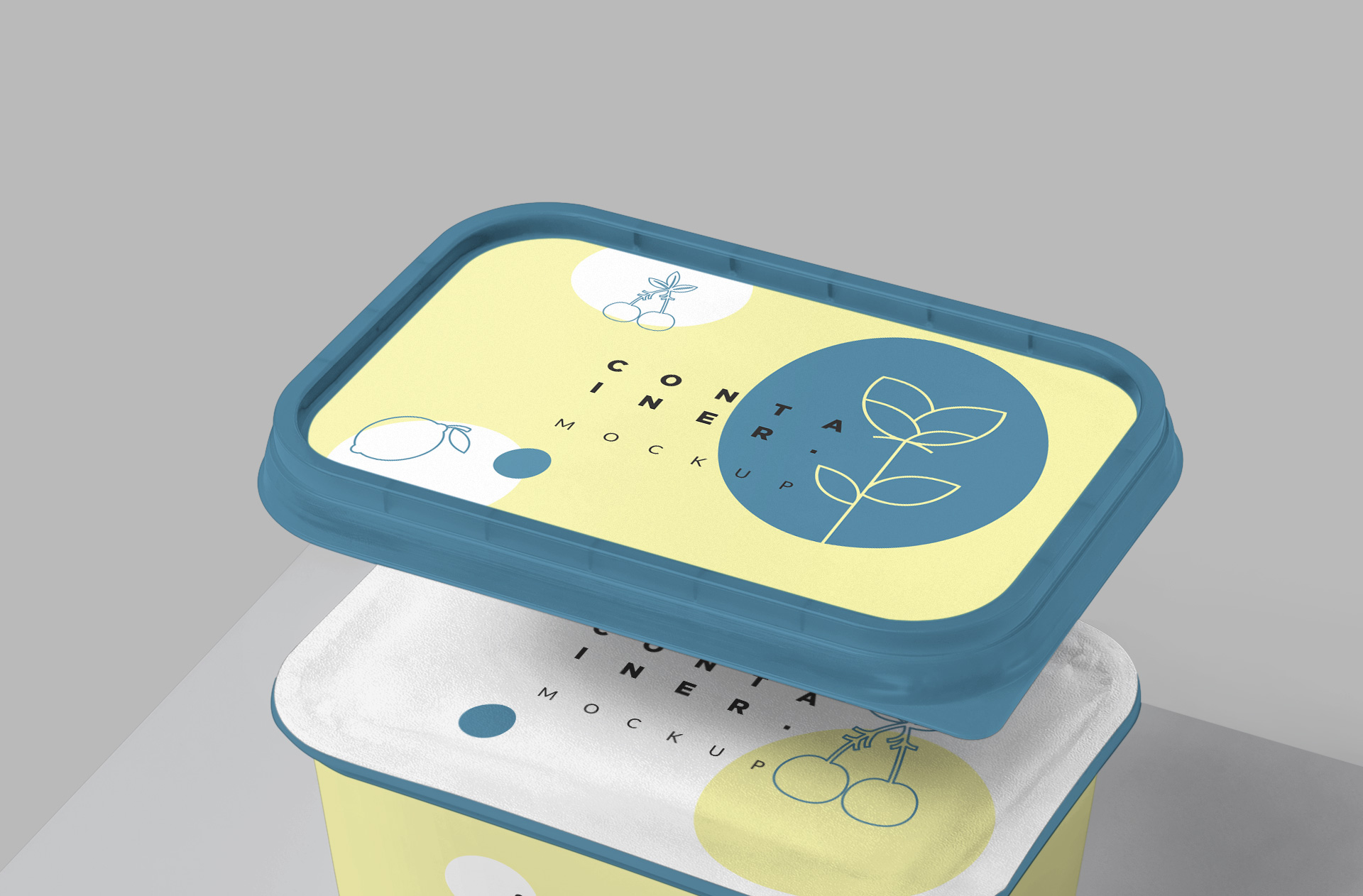 clean food box mockup