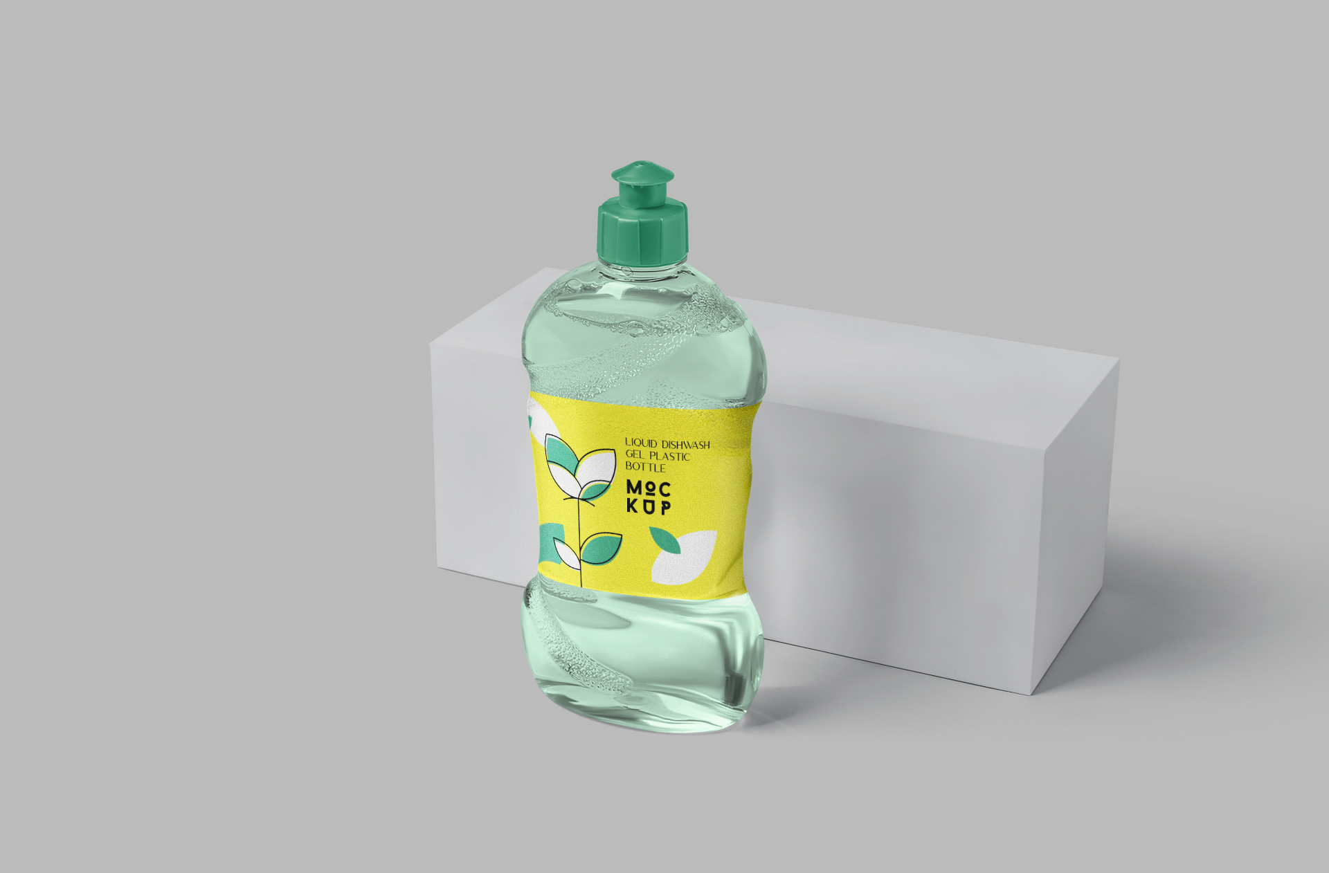 Minimalist Dishwashing Liquid Bottle Mockup Design