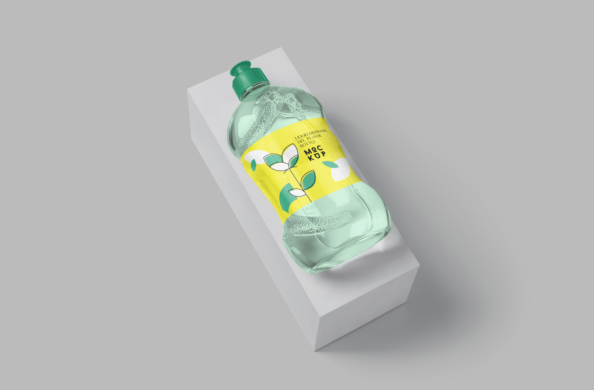 High-Quality Dishwashing Liquid Bottle Packaging Mockup