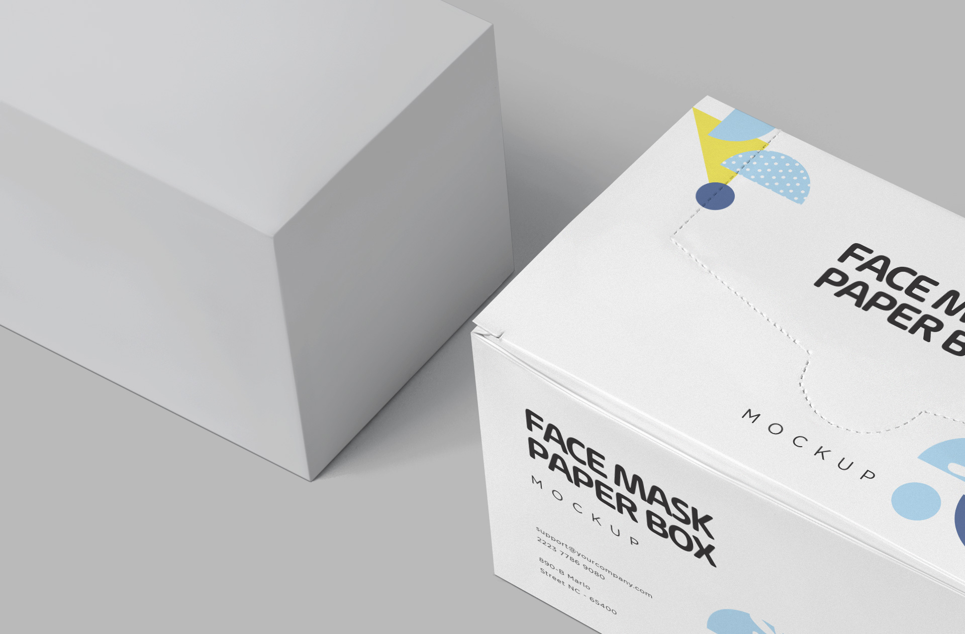 custom disposable mask box design