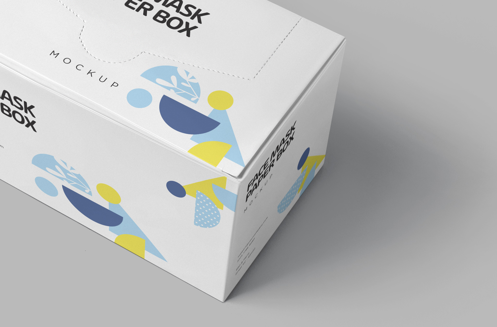 custom disposable mask box design