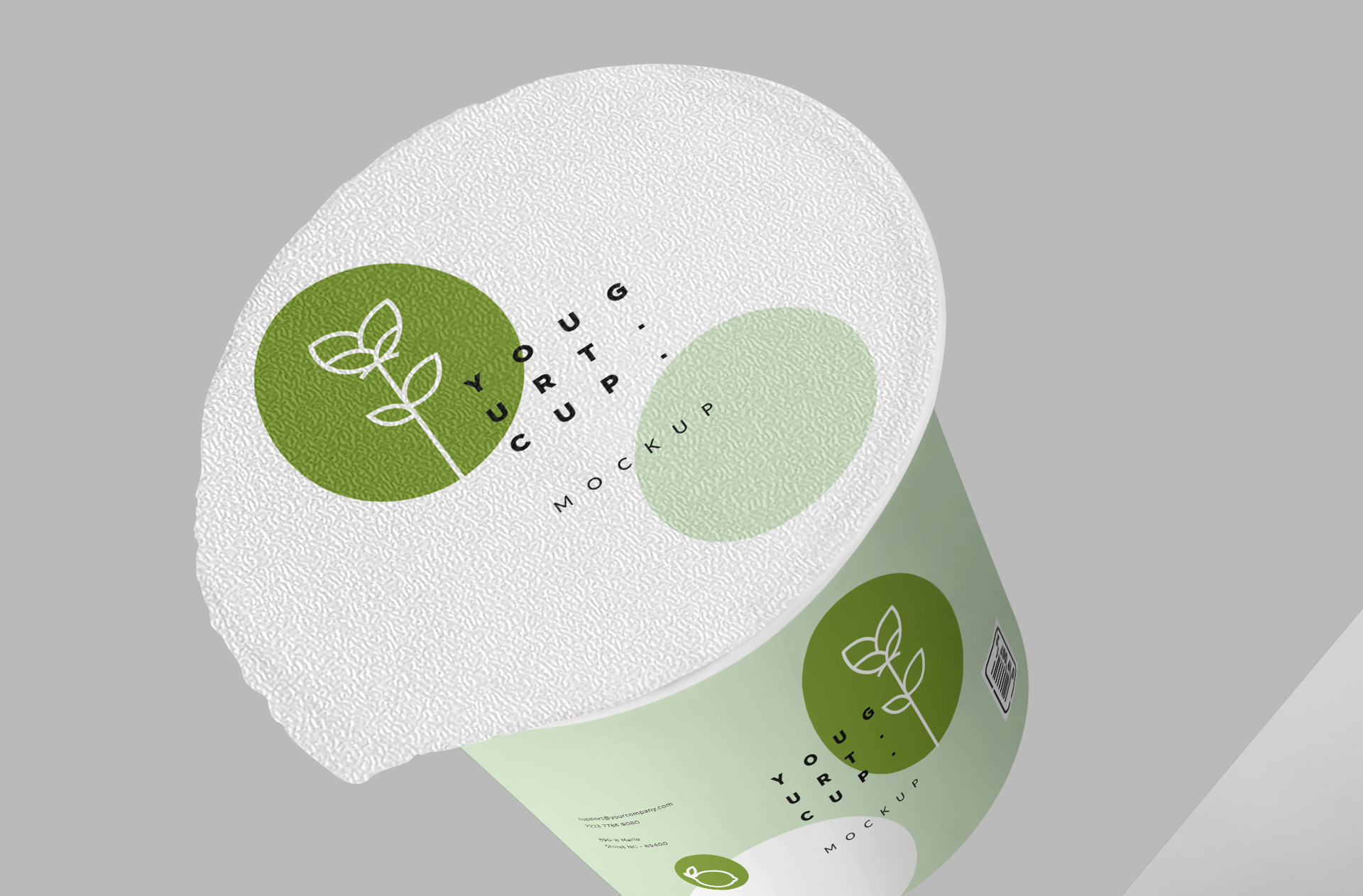 dairy product packaging mock-up