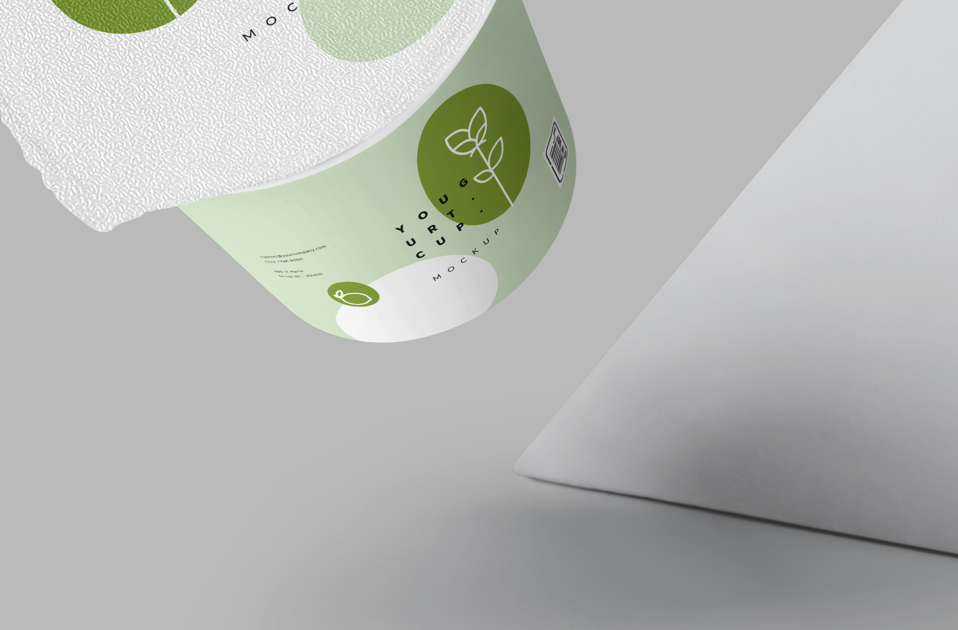dairy product packaging mock-up
