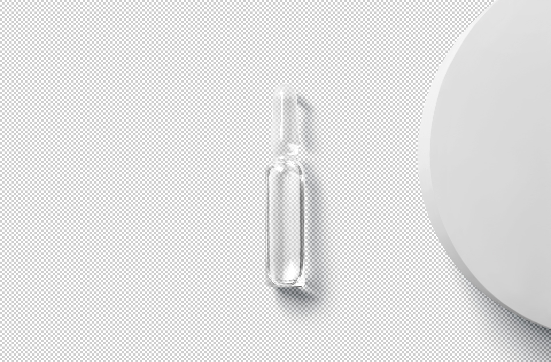 glass ampoule mock-up