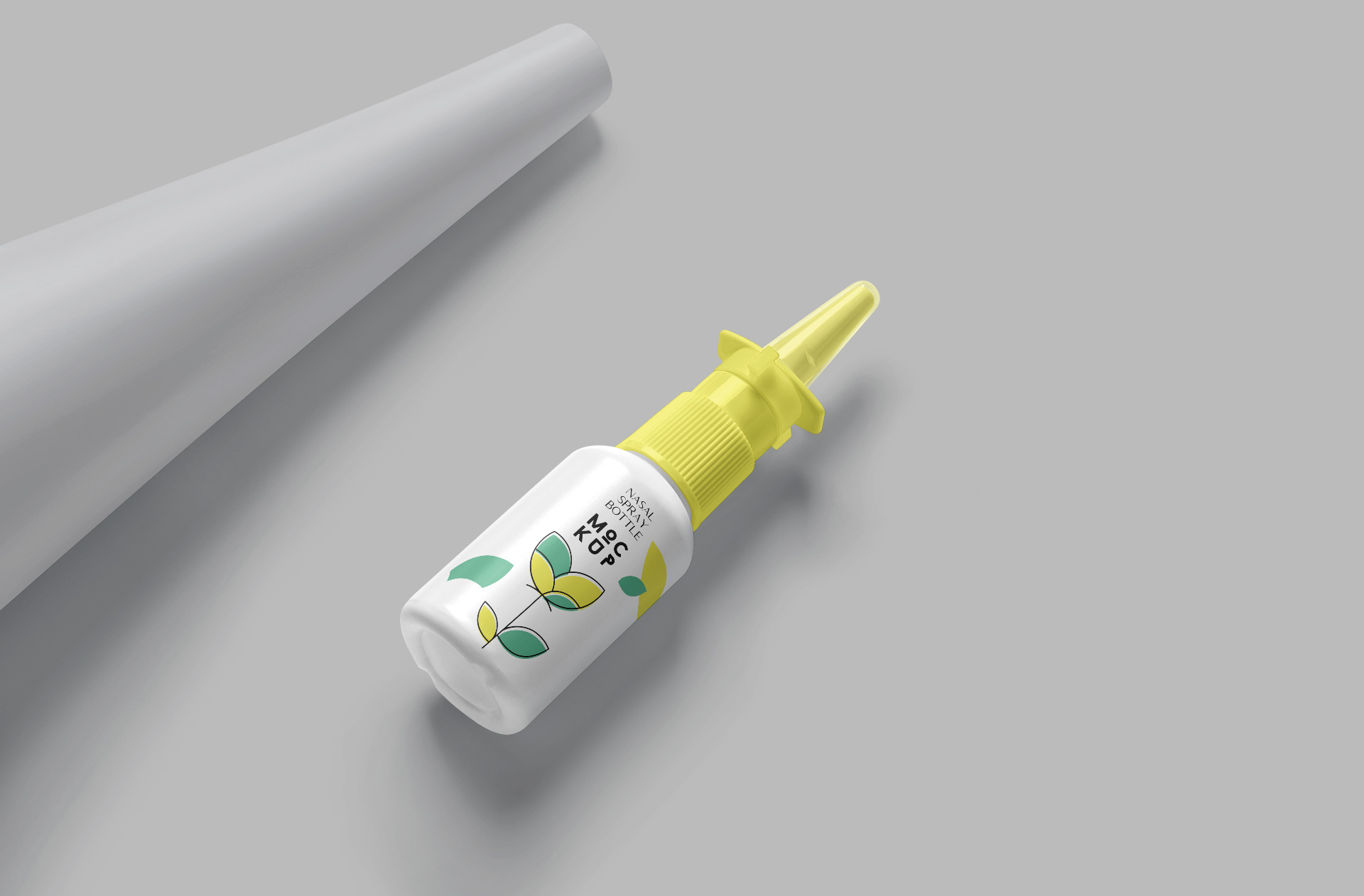 Pharmaceutical Nasal Spray Mockup Design
