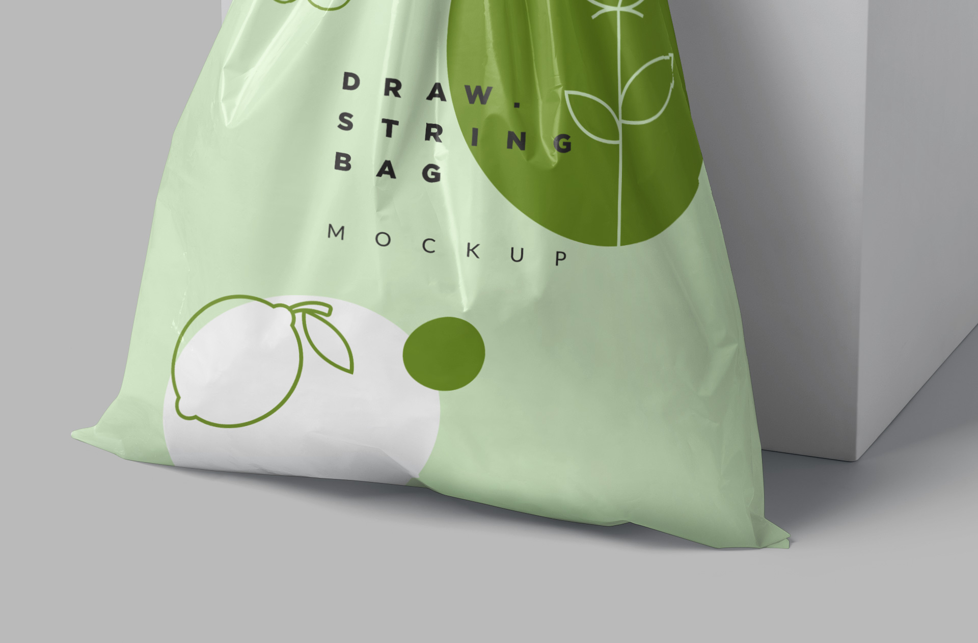 drawstring bag mock-up