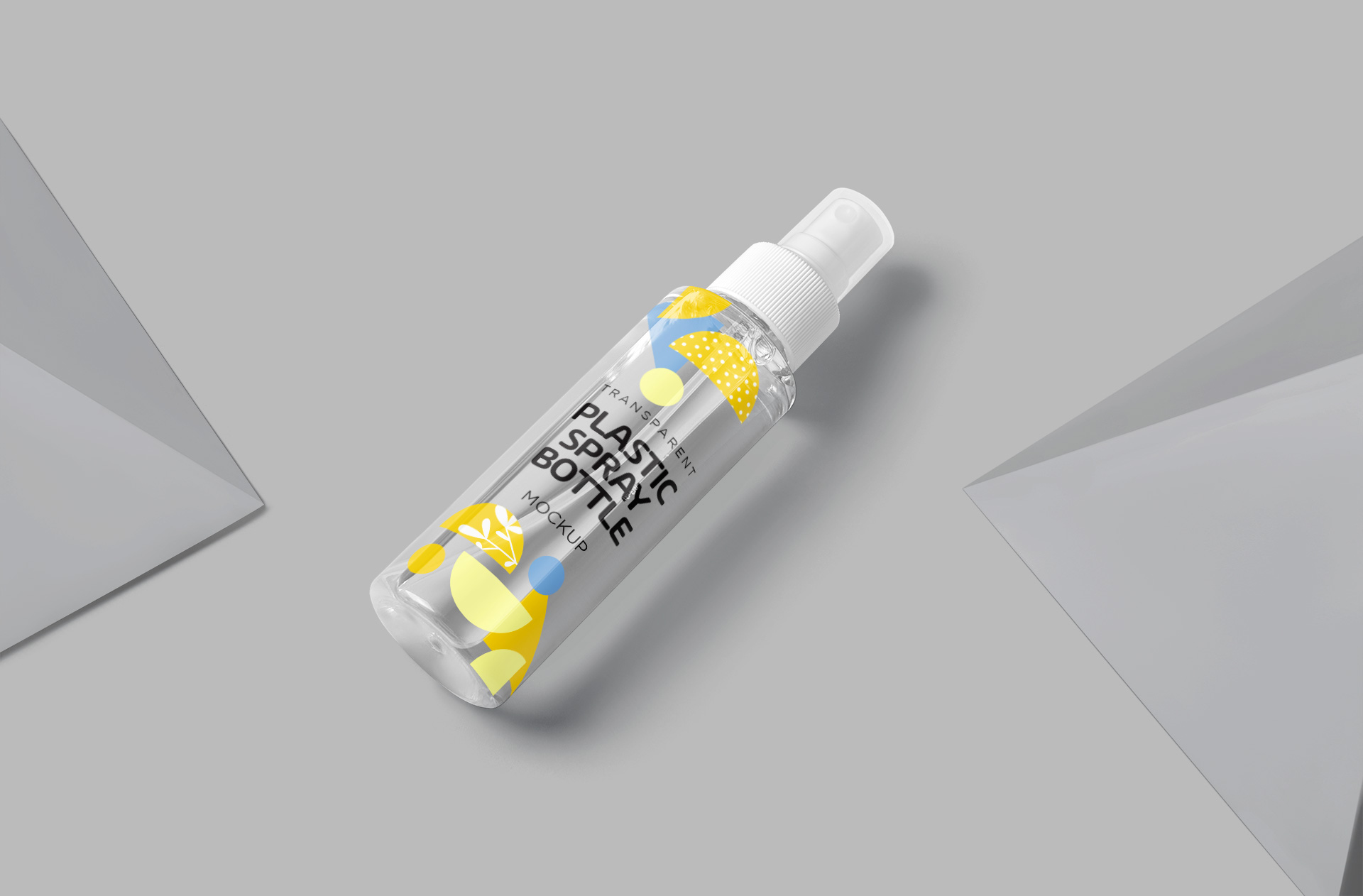 Customizable Plastic Spray Bottle Mockup PSD
