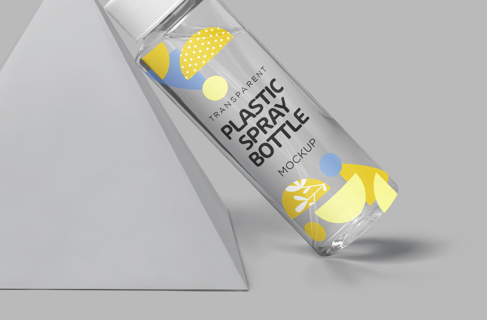 realistic bottle design PSD