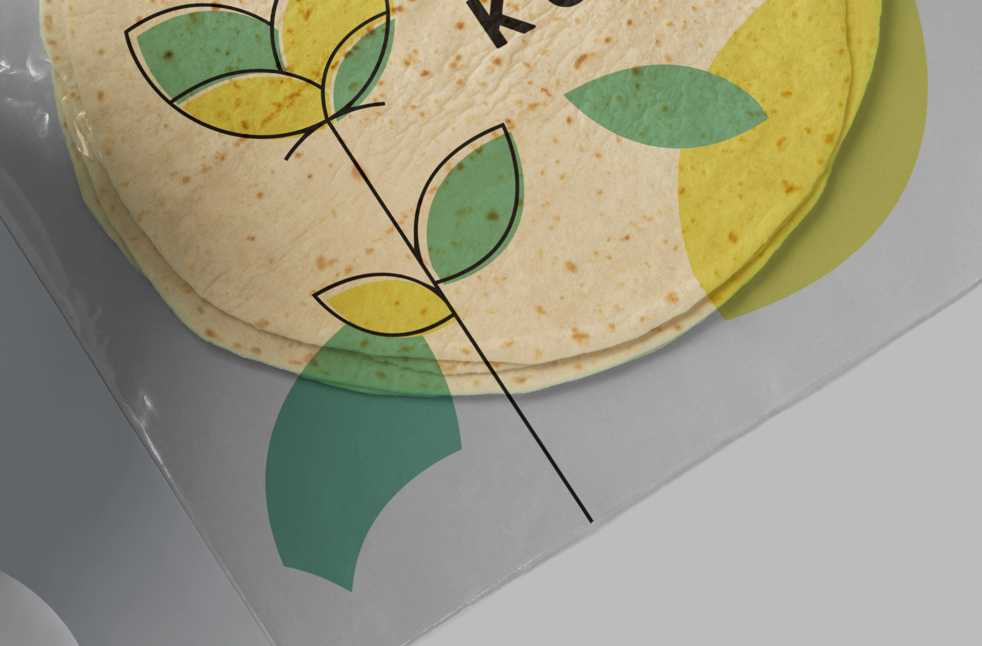 clear food packaging design PSD