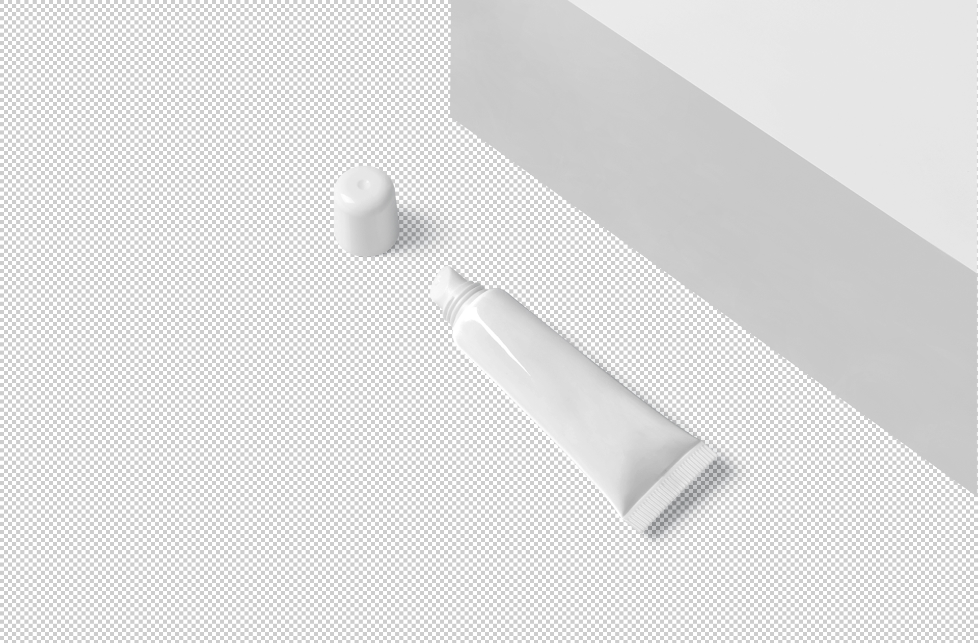 cosmetic tube packaging PSD