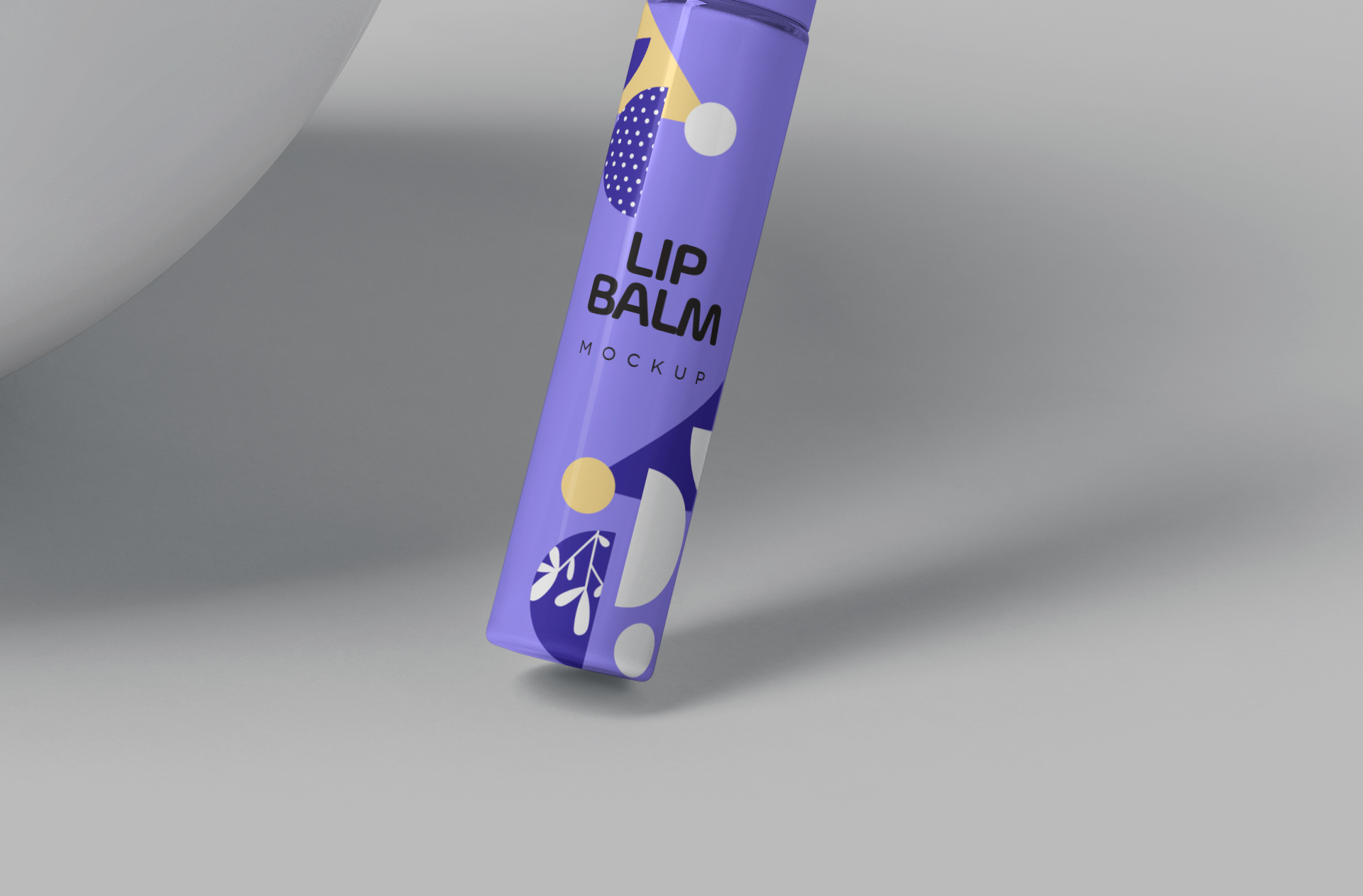 minimalist lip balm mock-up