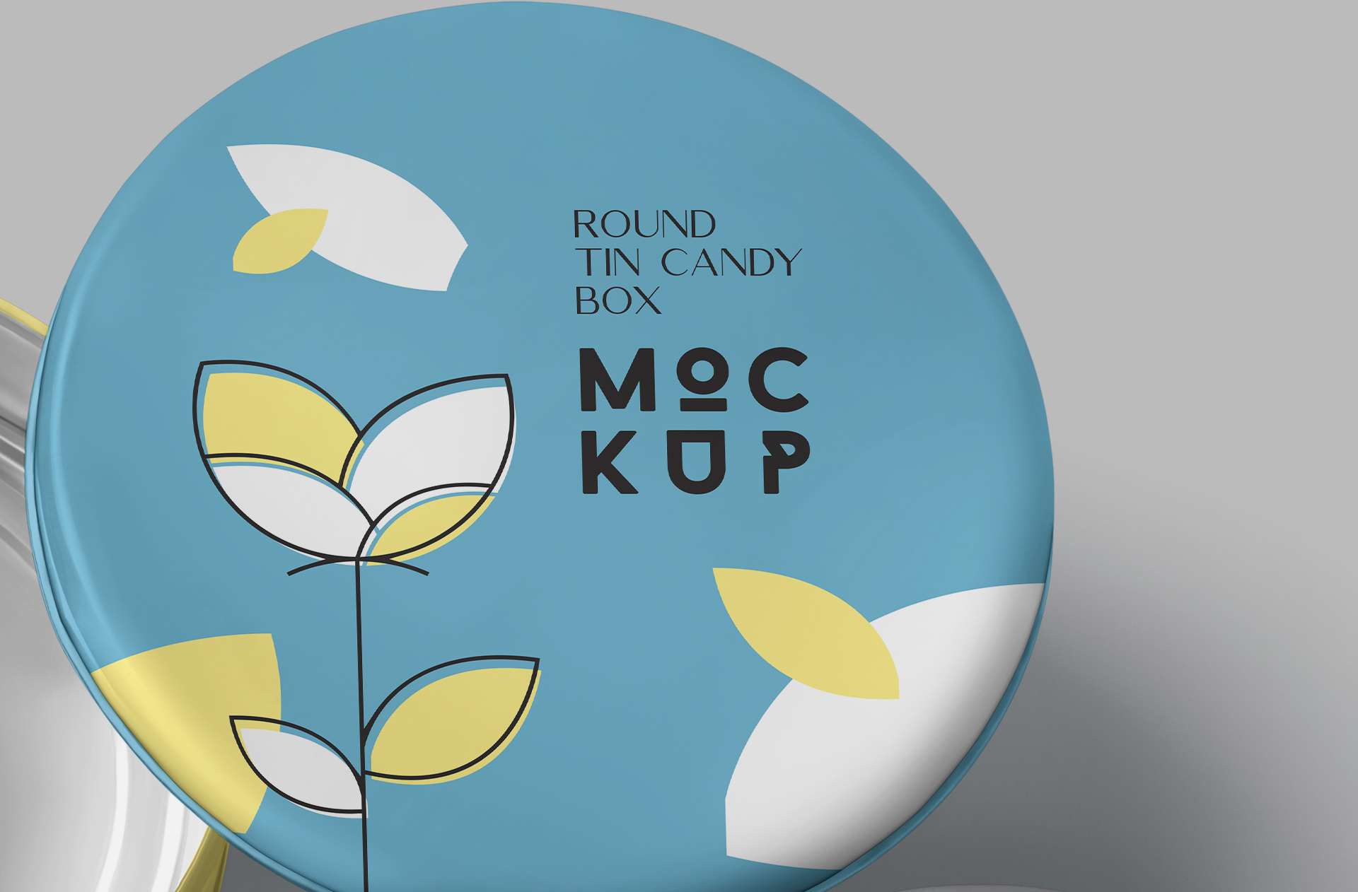 candy box label mock-up PSD