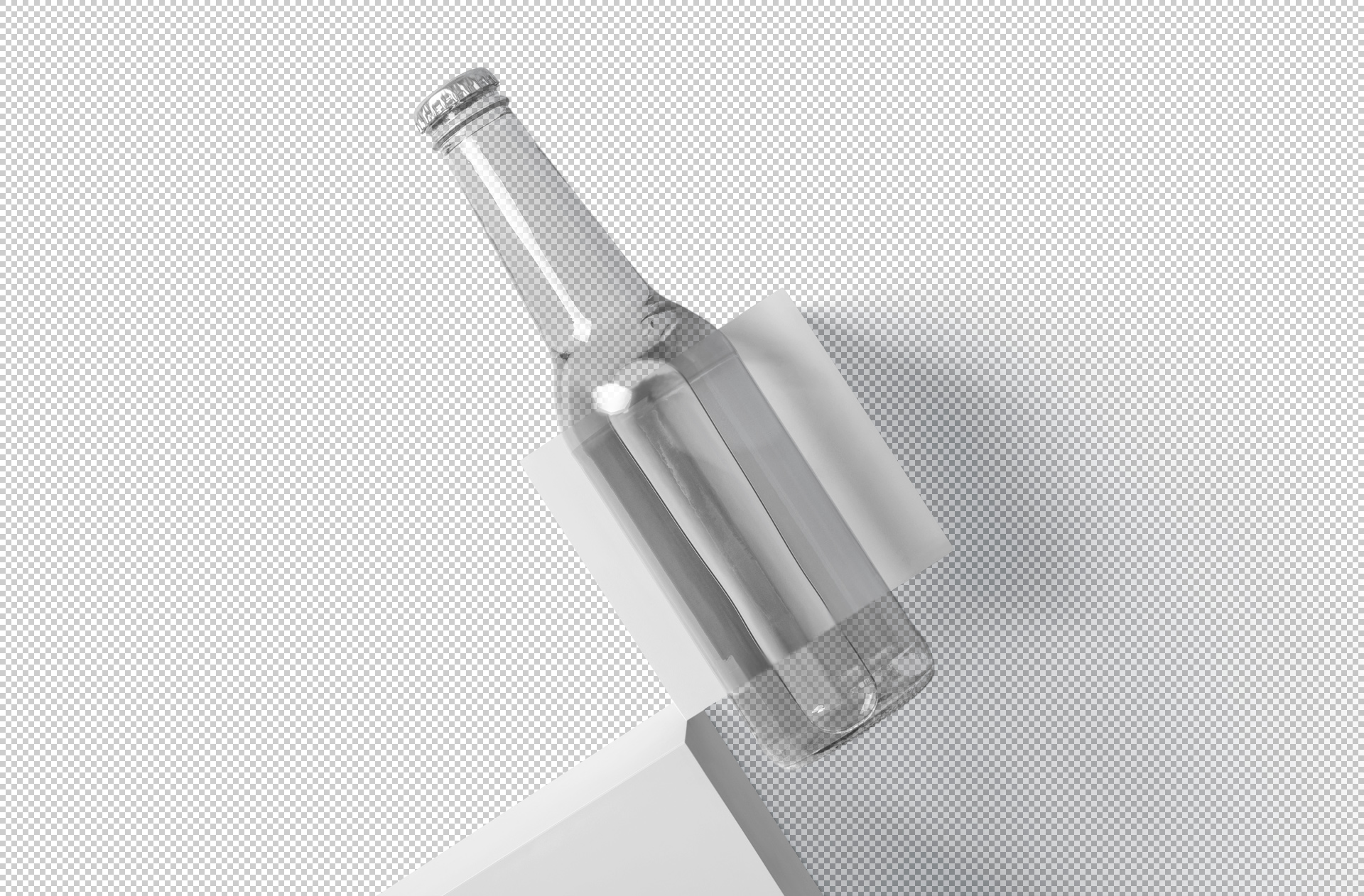 beverage bottle branding PSD