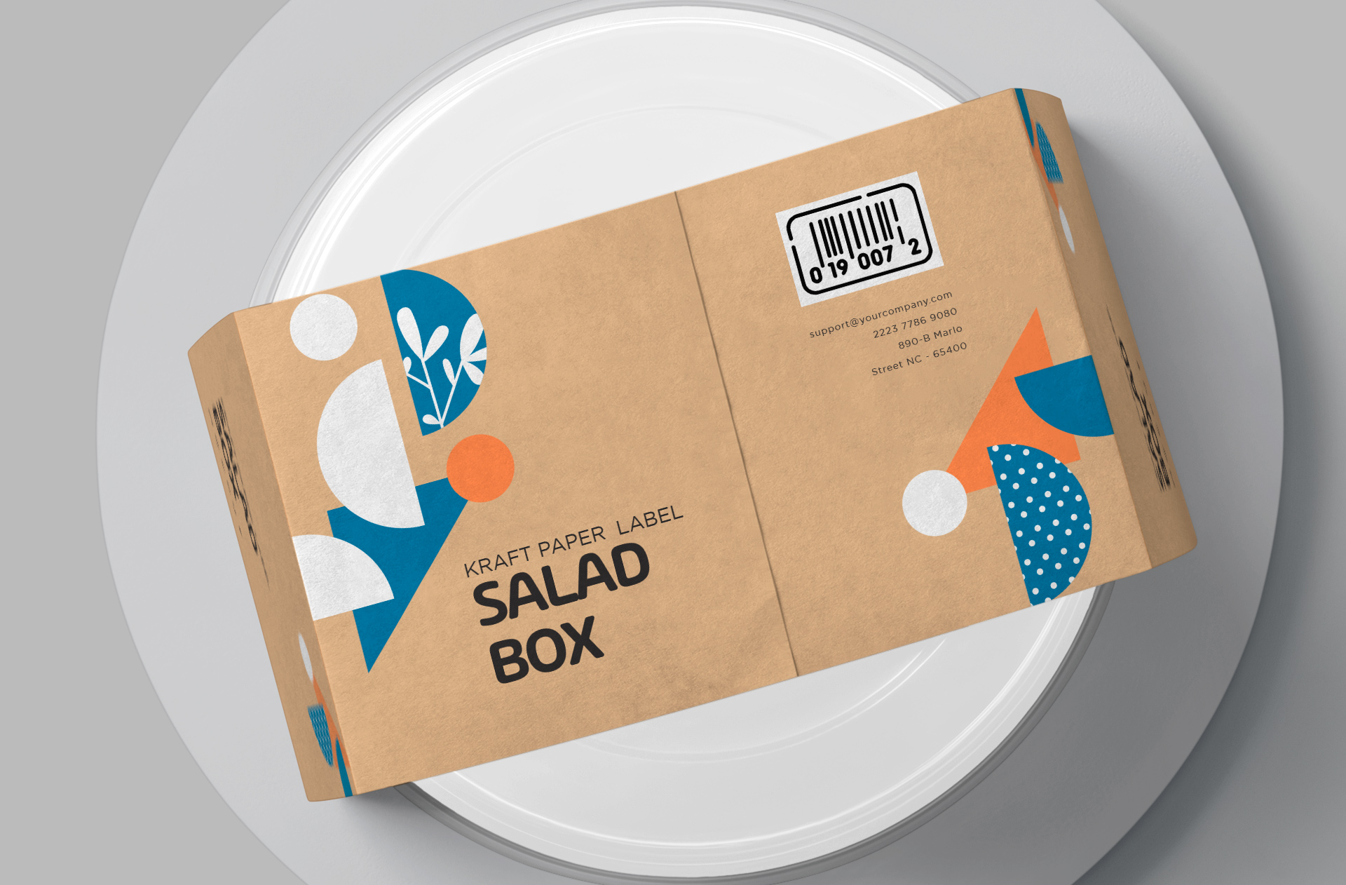 customizable food packaging mockup