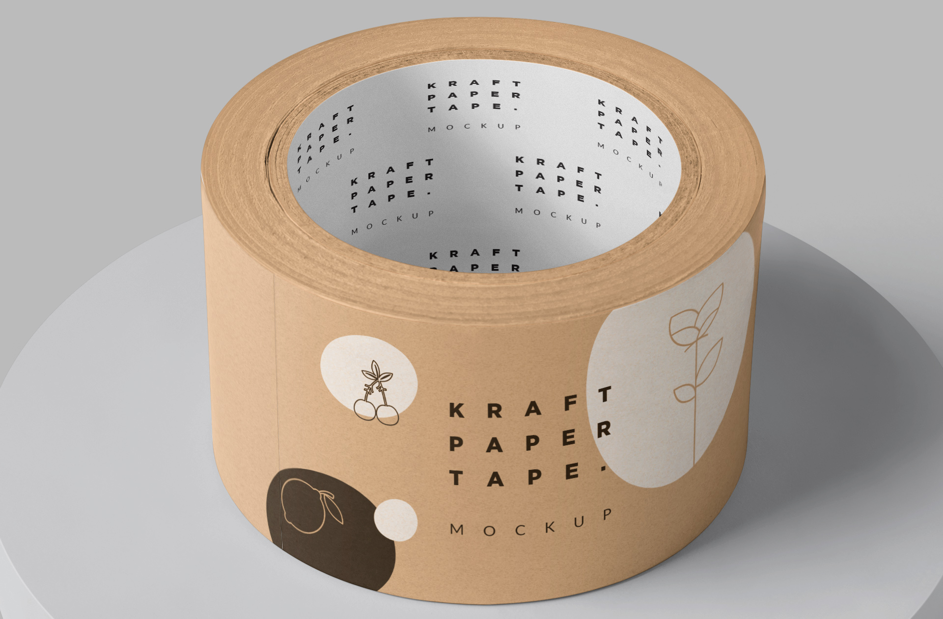 branding tape mockup PSD
