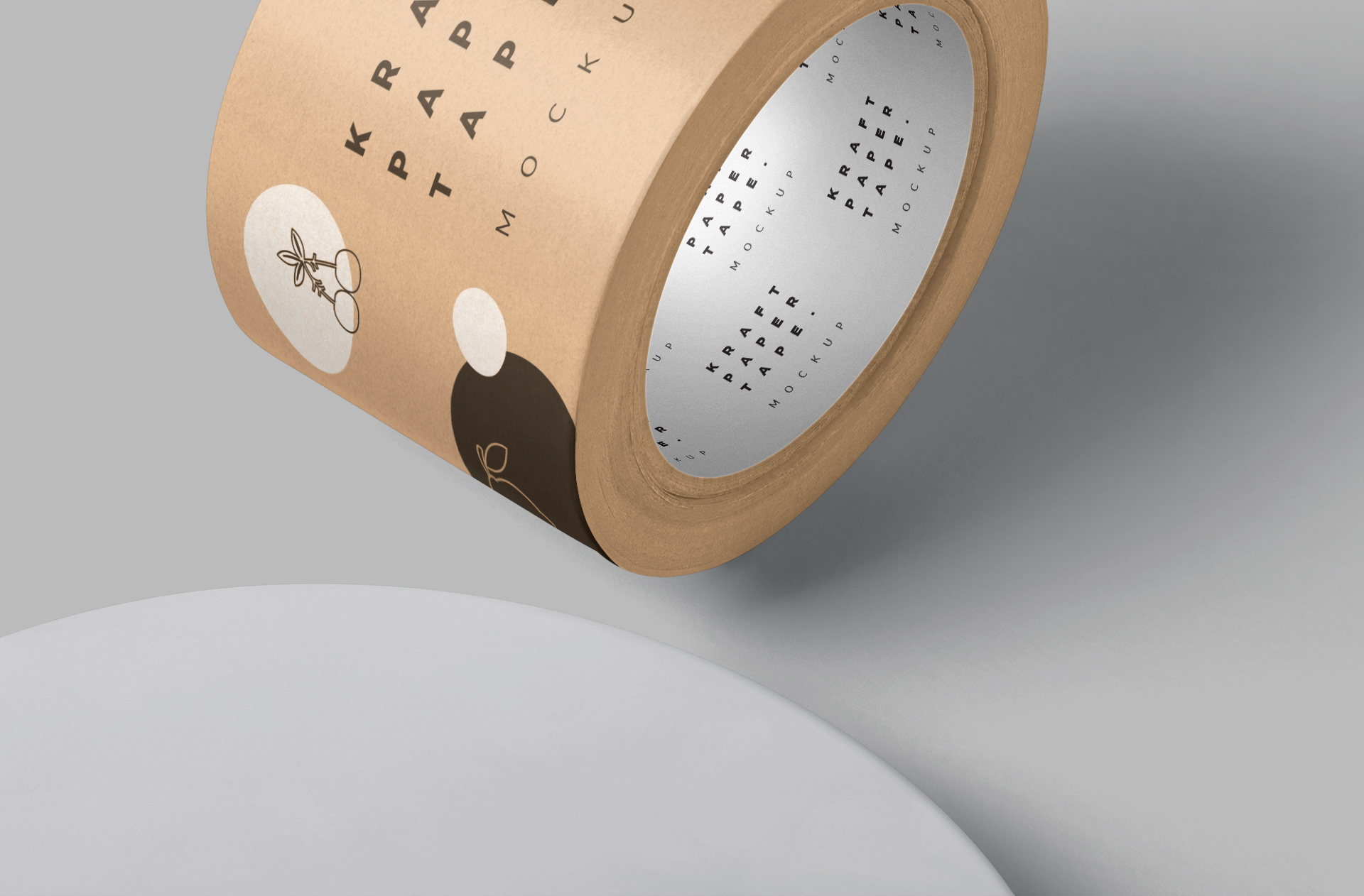 branding tape mockup PSD