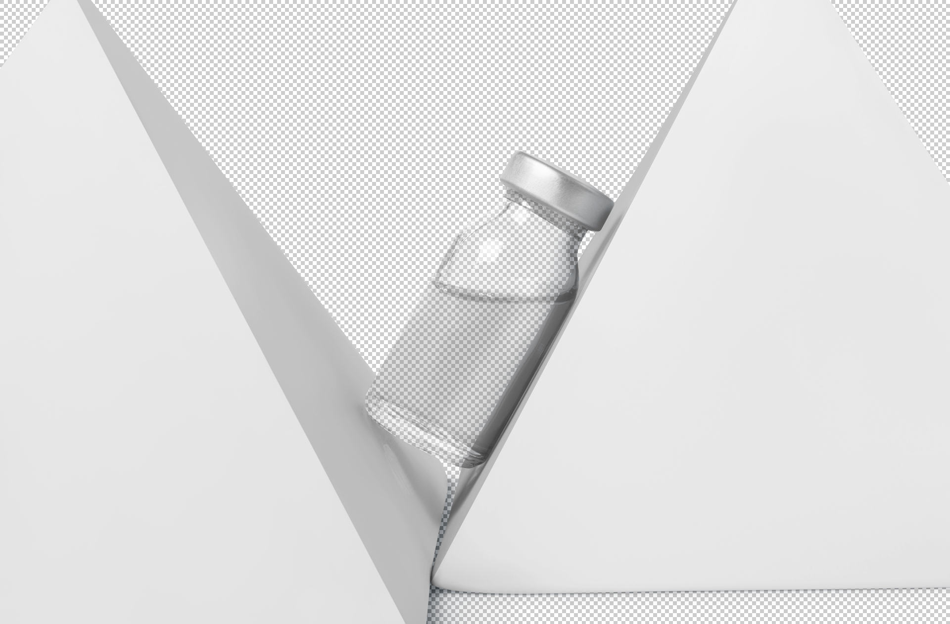 glass vial mock-up