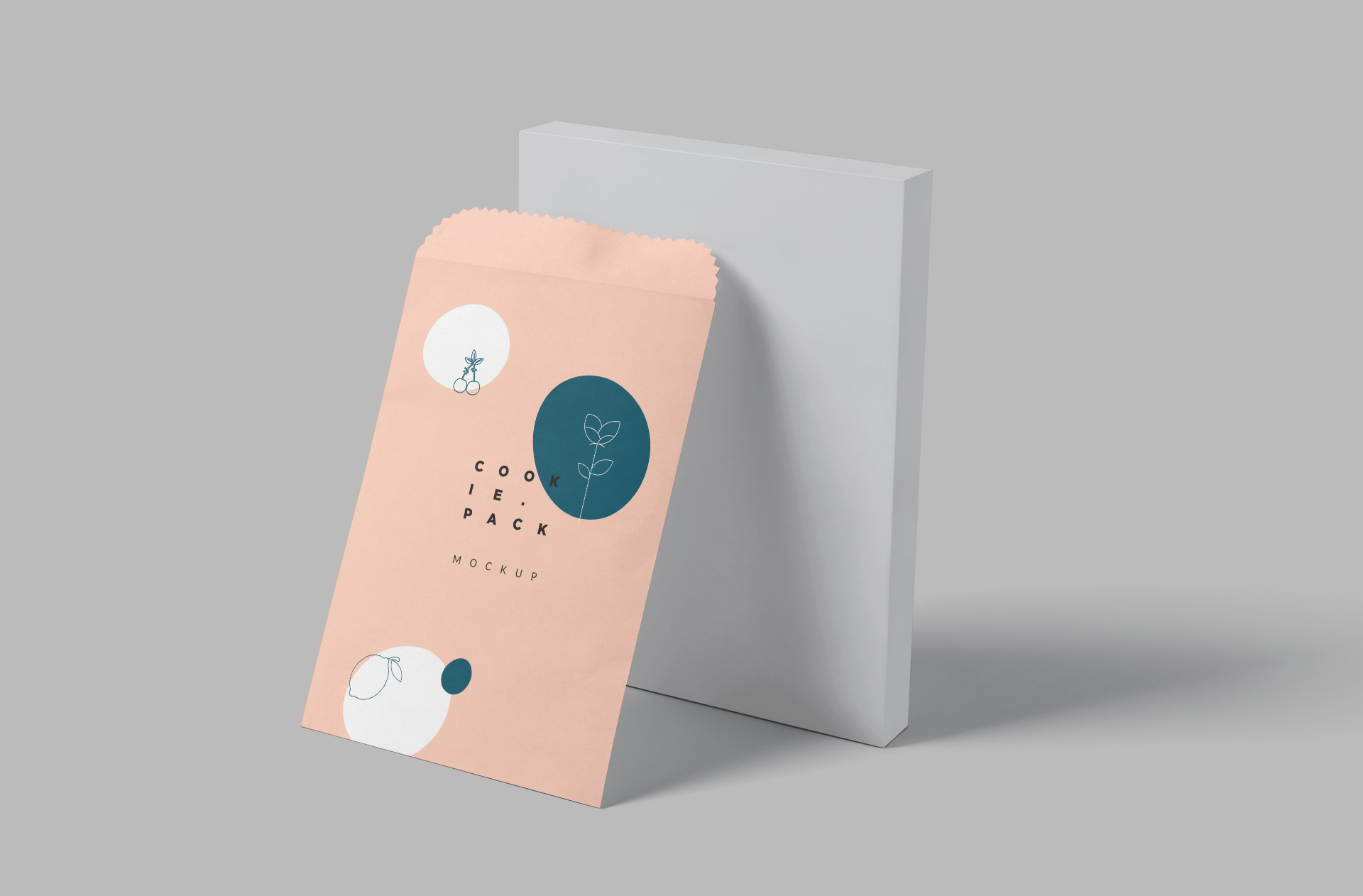 Professional Cookie Pack Pouch Packaging Mockup
