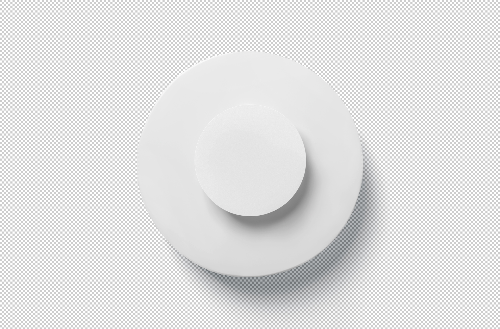 circular product label mock-up